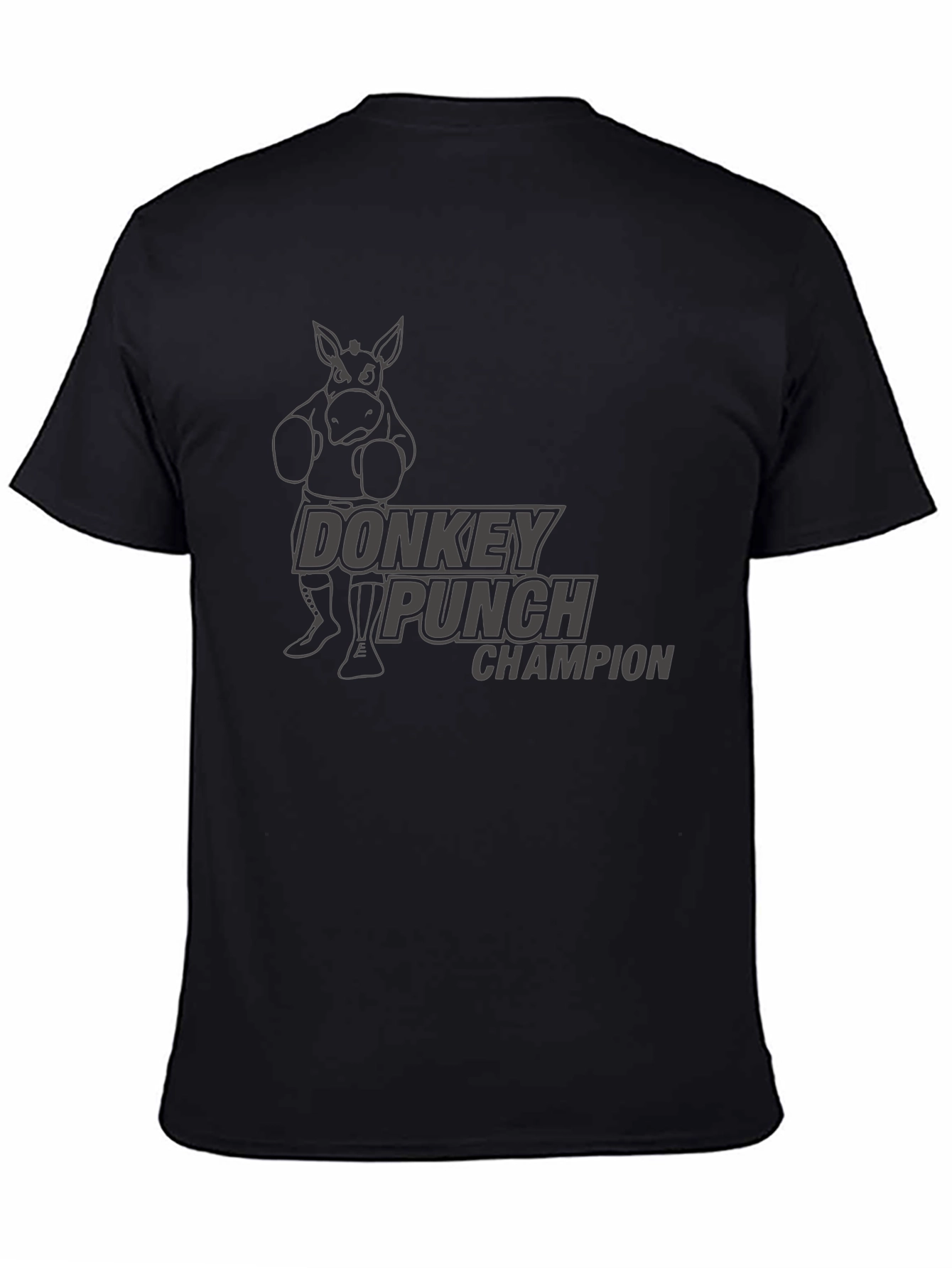 Black Donkey Punch Champion Black T-Shirt view 4