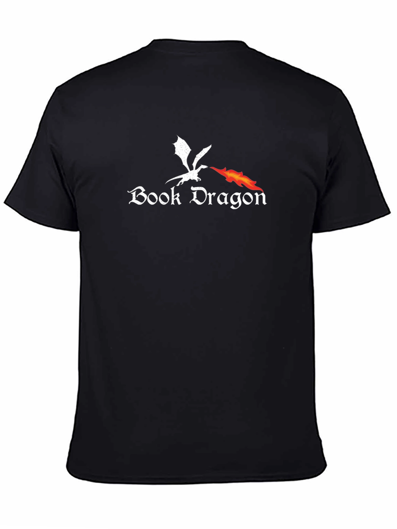 Black Book Dragon T-Shirt - Fantasy Reader Tee view 4
