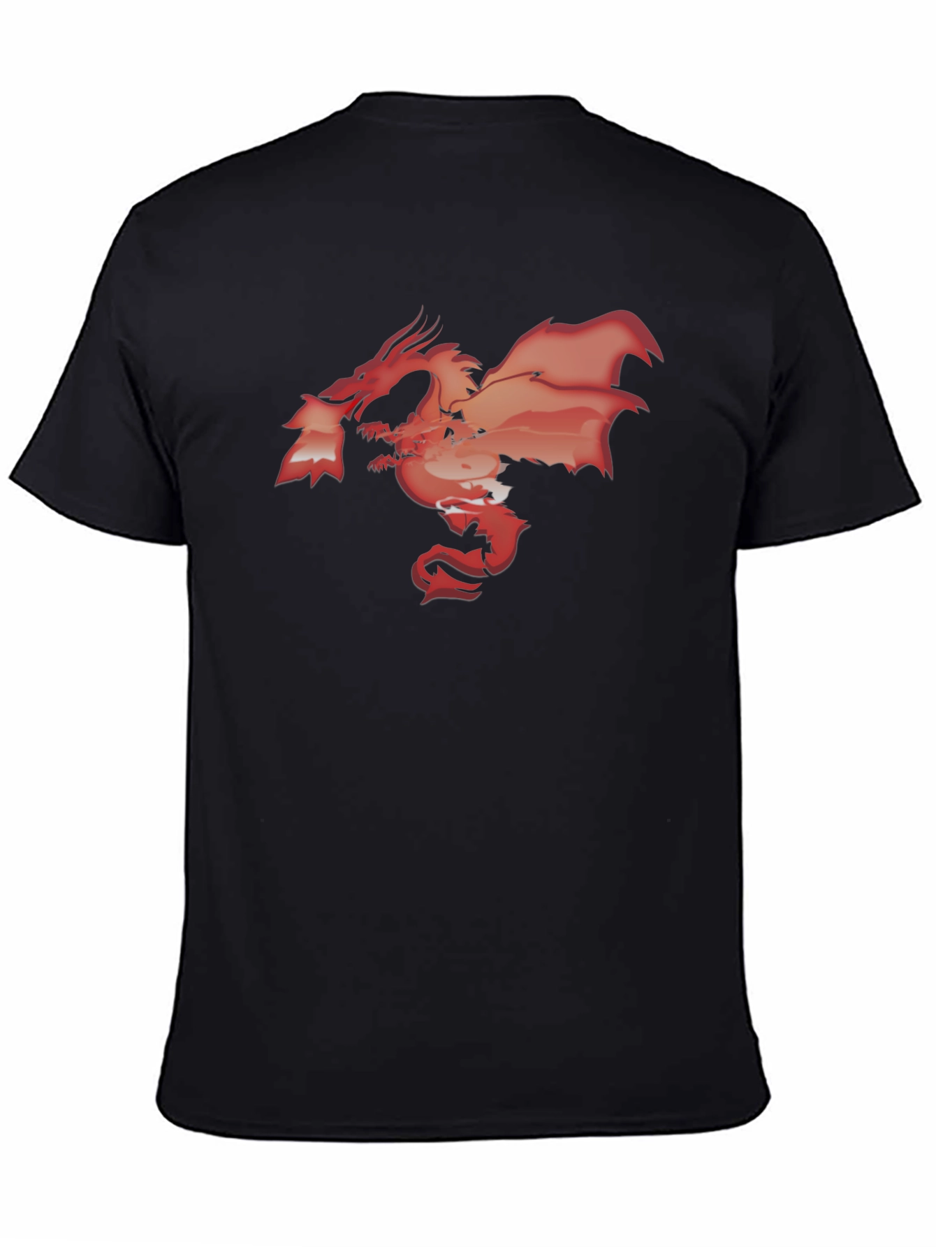 Black Dragon Graphic Black T-Shirt view 4