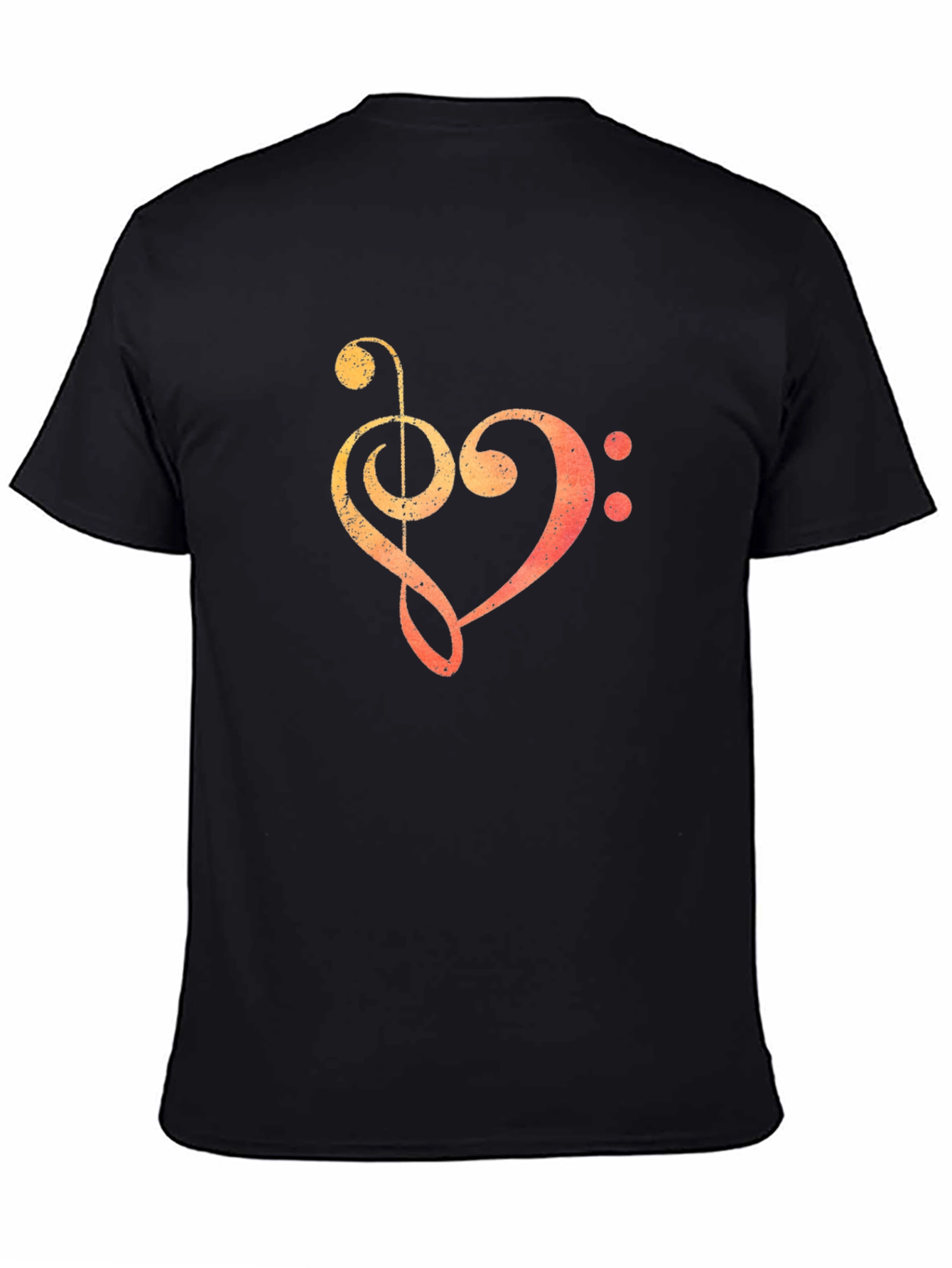 Black Music Heartbeat T-Shirt - Black Graphic Tee view 4