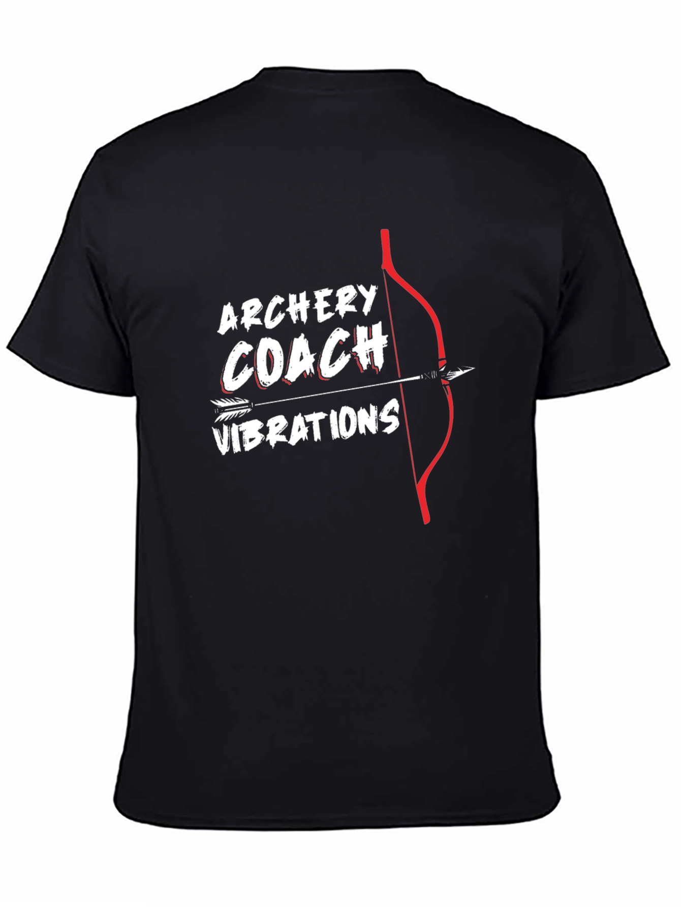 Black Archery Coach T-Shirt Arrow Bow Tee view 4