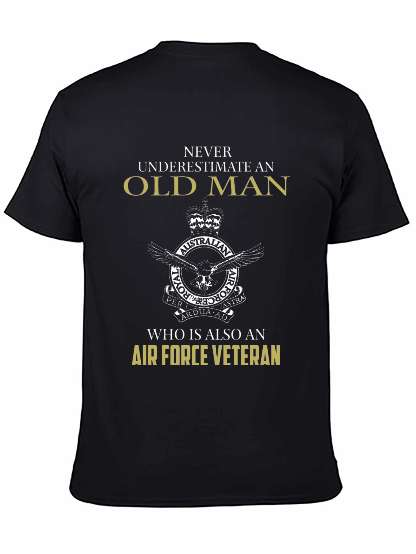Air Force Veteran Old Man T-Shirt - 4