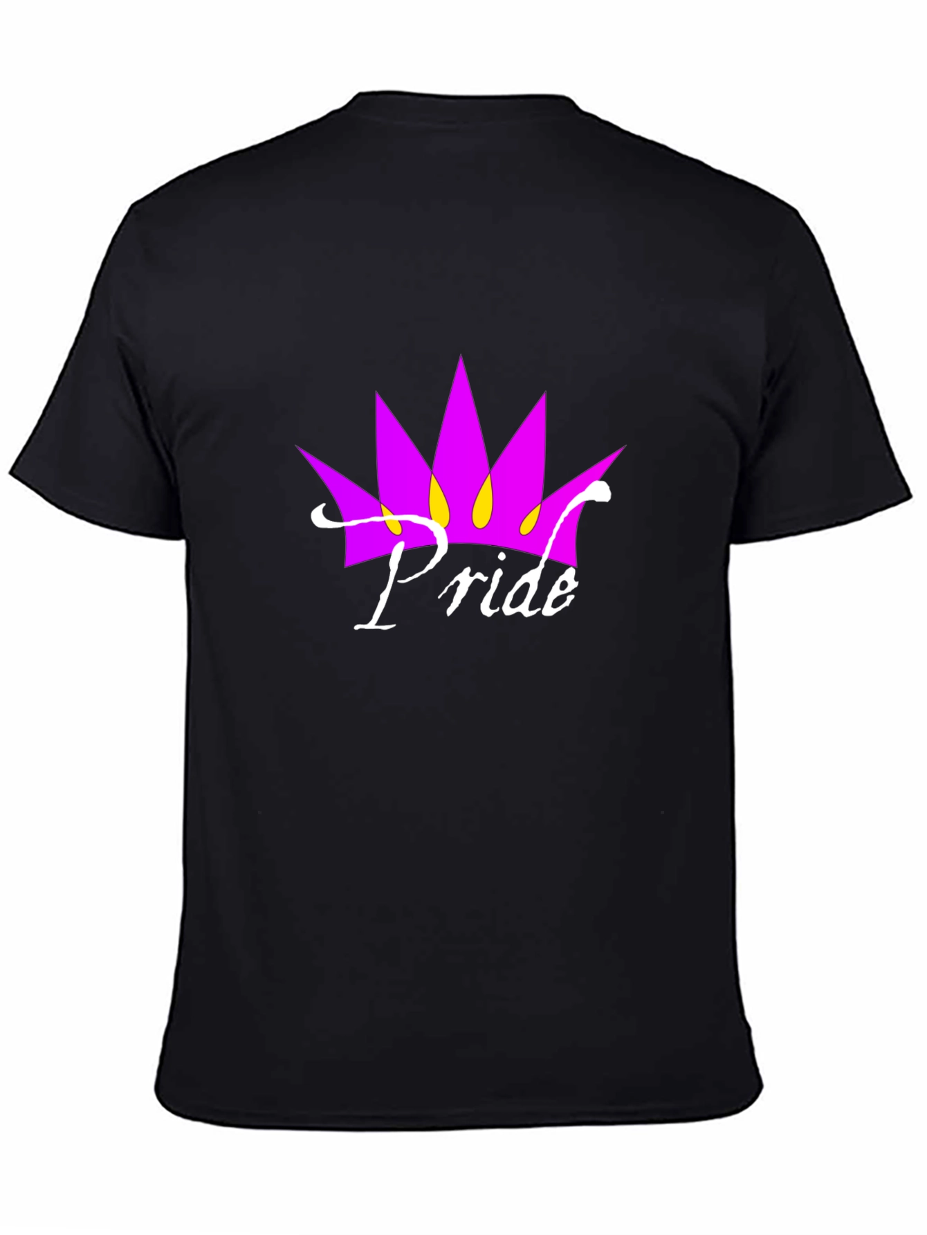 Black Pride Crown Graphic Black T-Shirt view 4