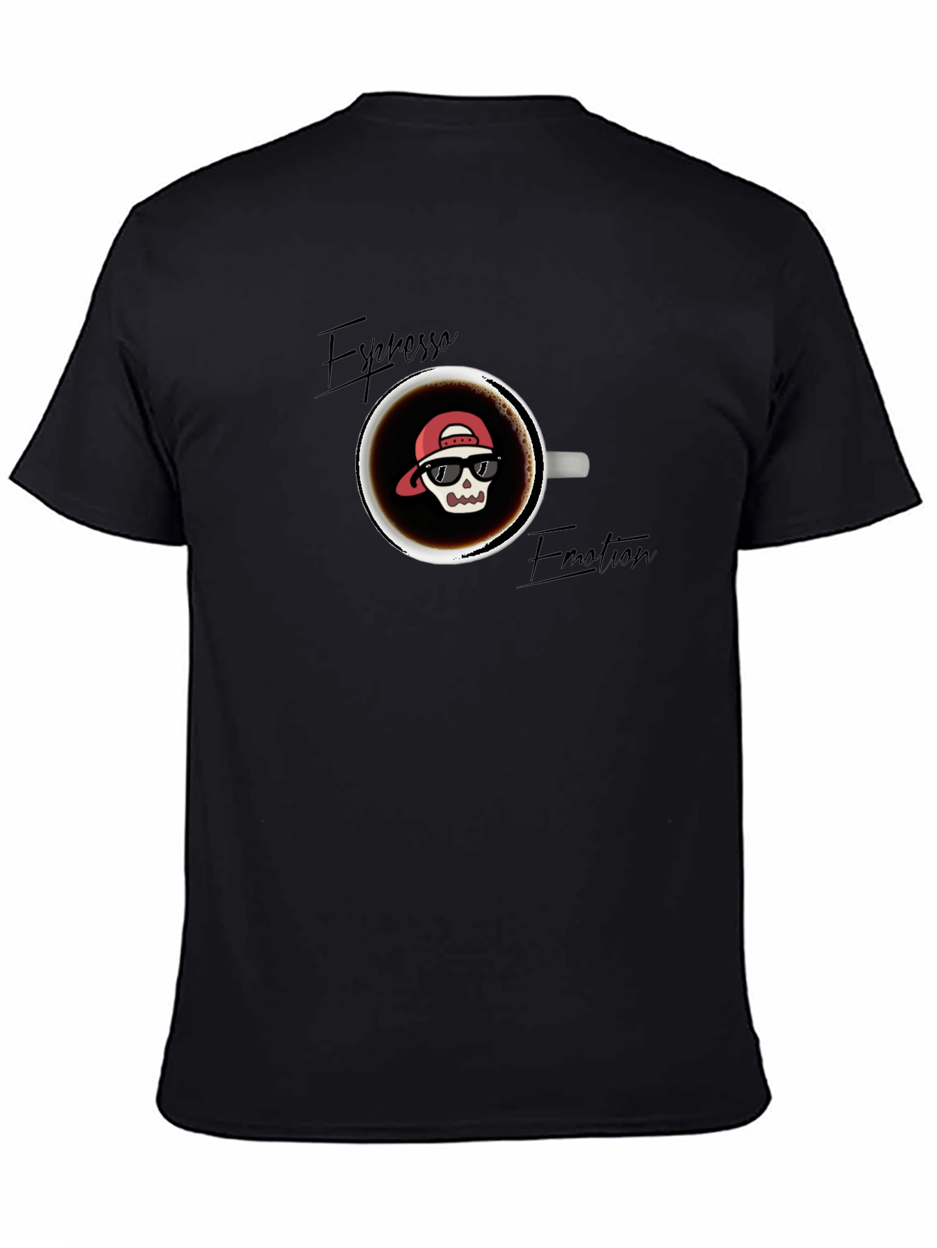 Black Espresso Emotion Graphic T-Shirt view 4