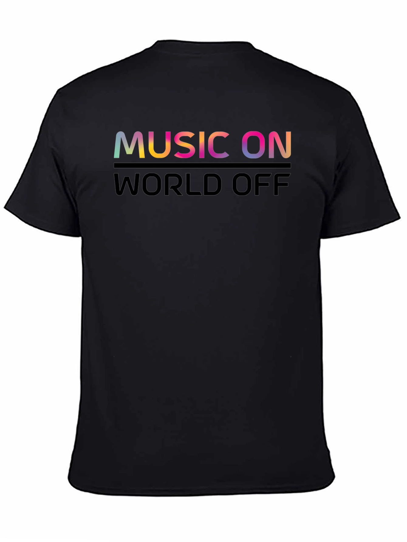 Black Music On World Off Graphic Tee view 4