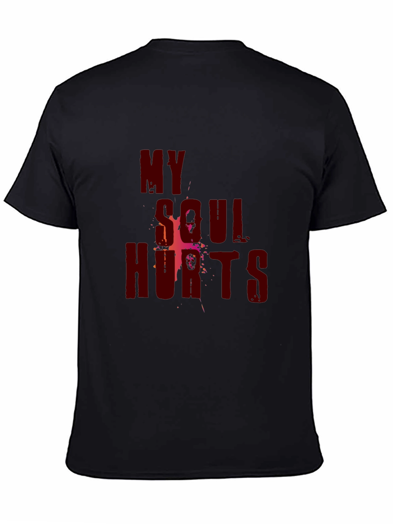 Black My Soul Hurts Graphic T-Shirt view 4