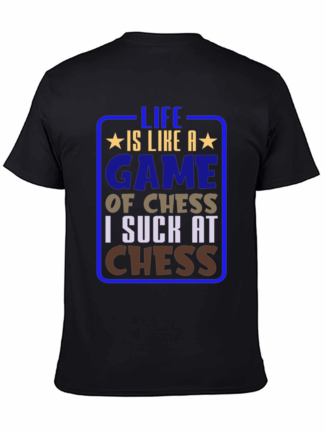 Black Life is Like Chess Graphic T-Shirt view 4