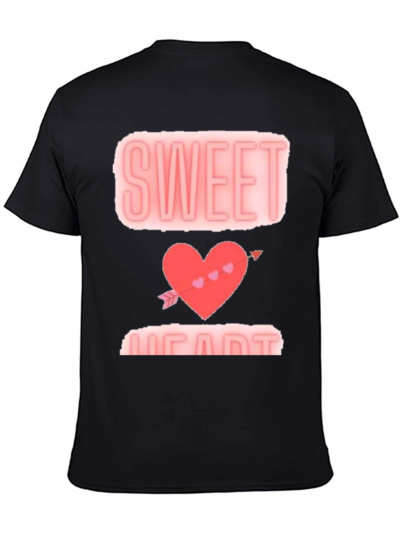 Black Sweetheart Valentine's Day Graphic Tee view 4