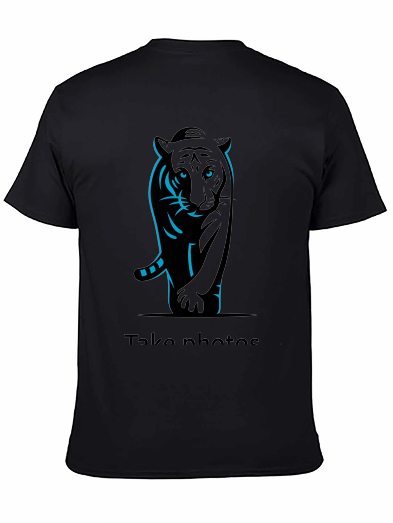 Black Black Tiger Graphic Tee view 4