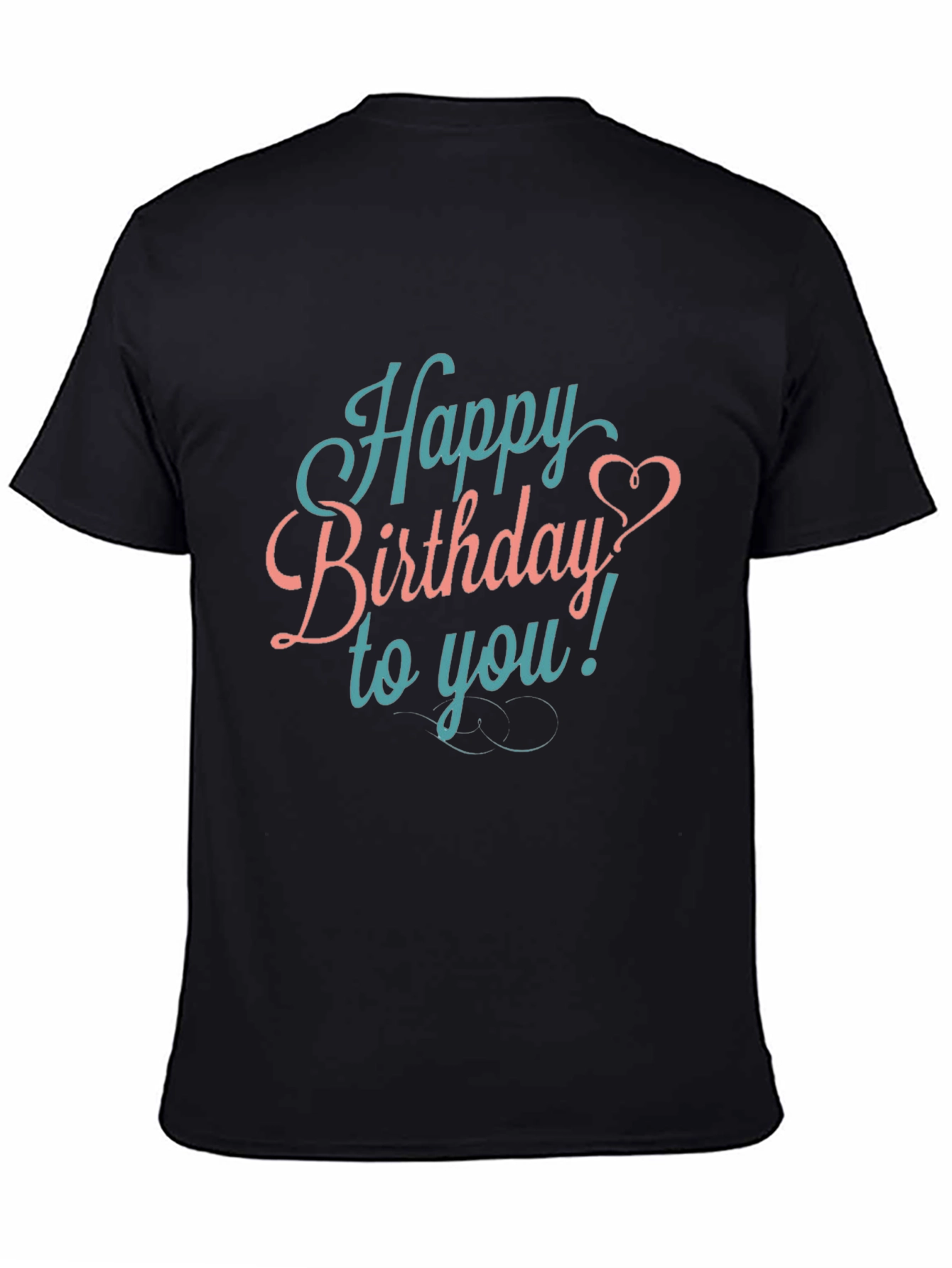 Black Happy Birthday T-Shirt - Stylish Celebration Wear view 4