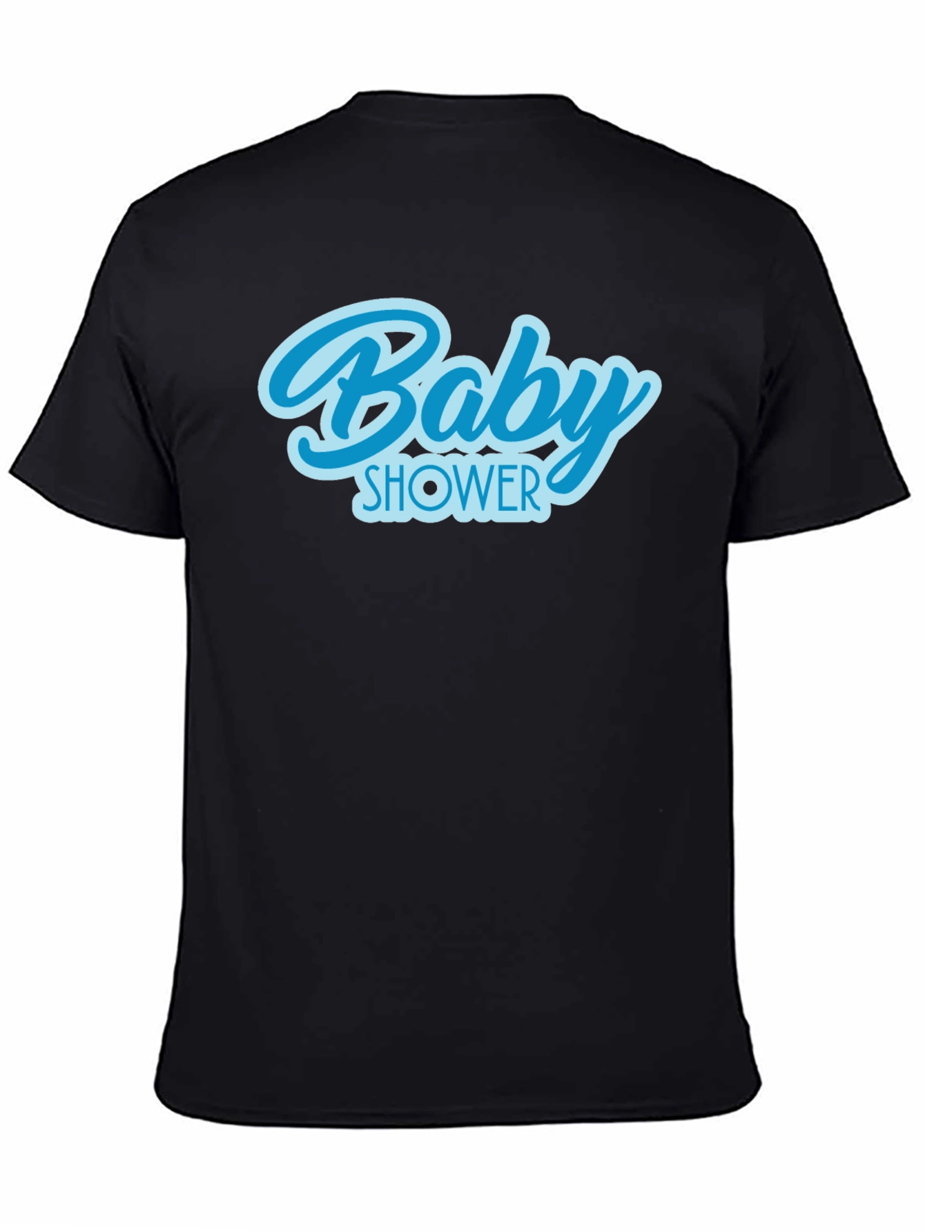 Black Baby Shower Crew T-Shirt - Celebration Tee view 4