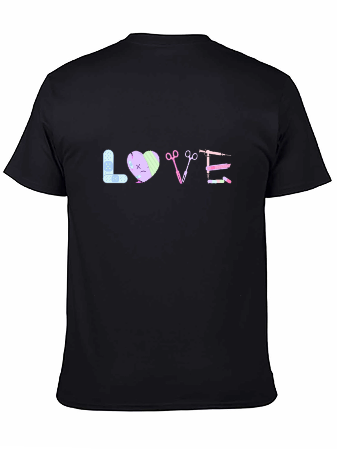 Black Love Nursing T-Shirt view 4