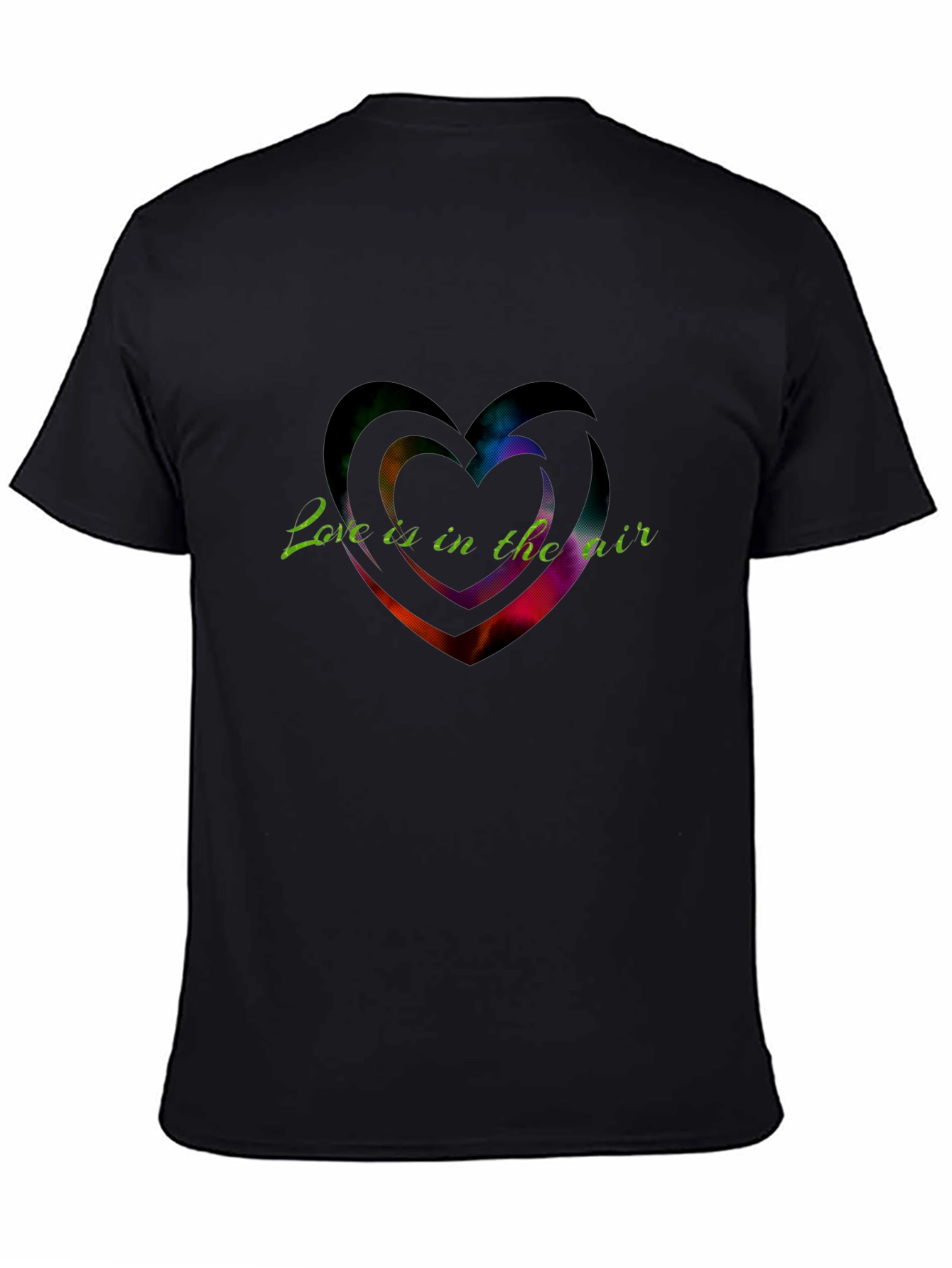 Black Love Is In The Air Graphic Tee view 4