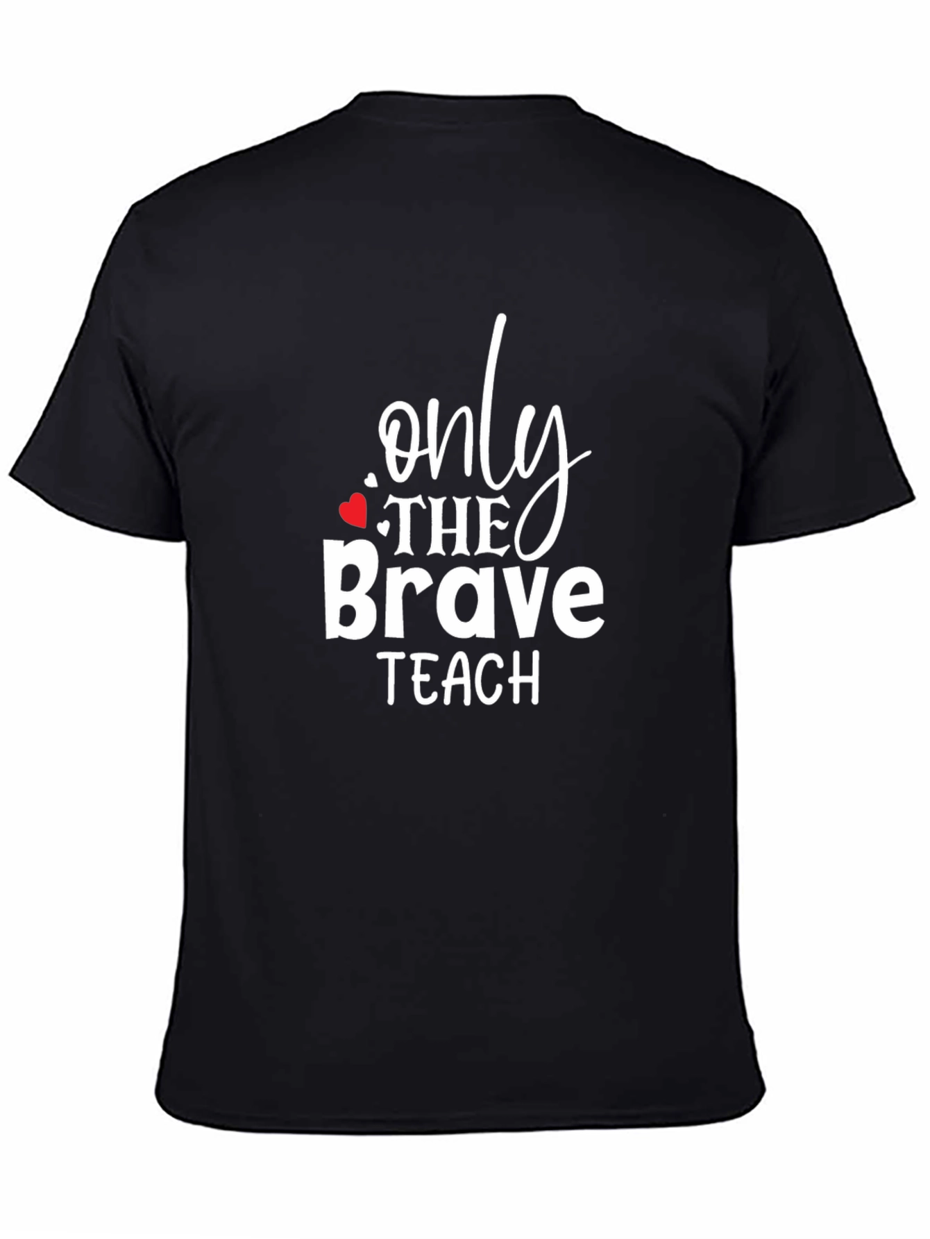 Black Only The Brave Teach Graphic Tee view 4