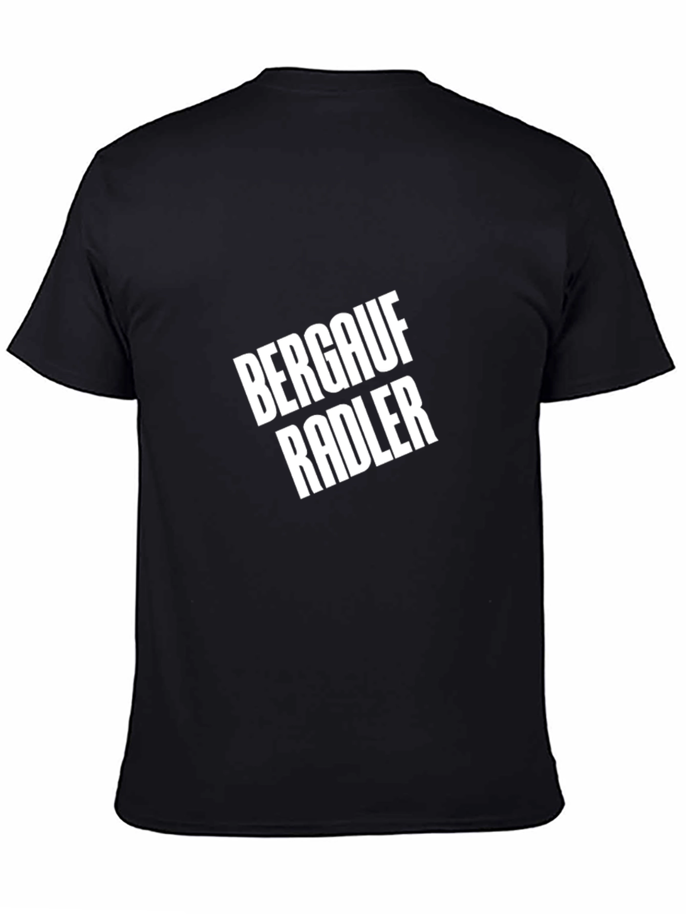 Black Berglauf Radler Graphic Tee - Black Casual T-Shirt view 4