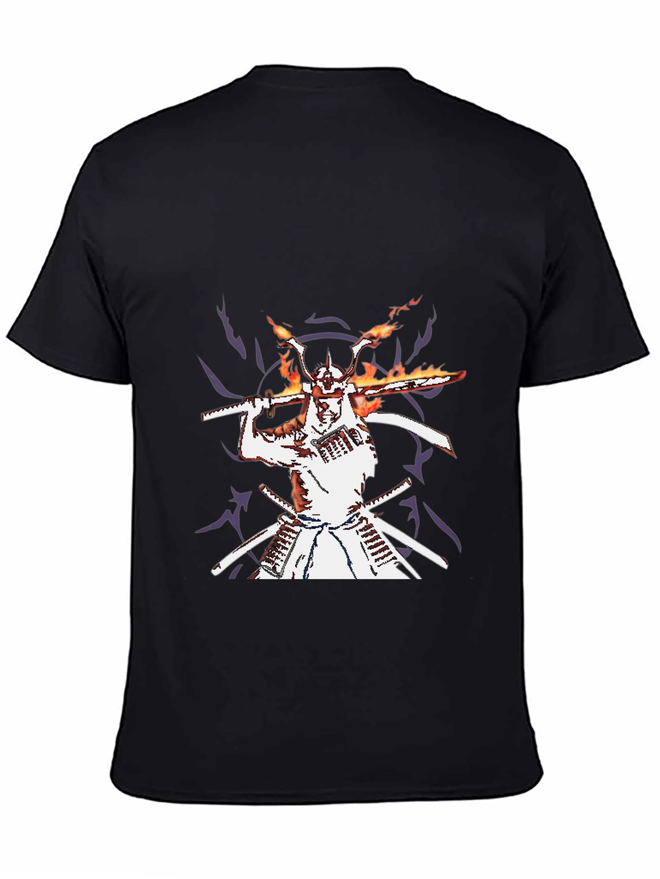Black Samurai Graphic Black T-Shirt view 4