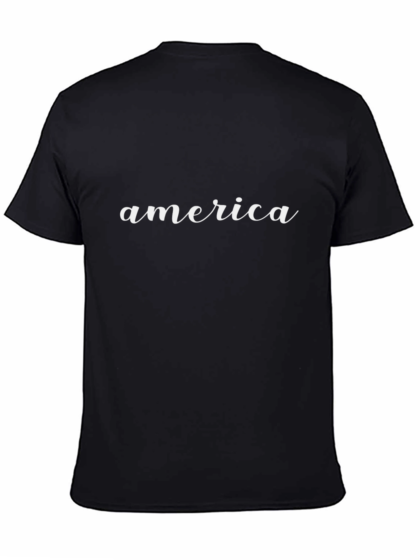 Black America Graphic Tee - Stylish Black T-Shirt view 4