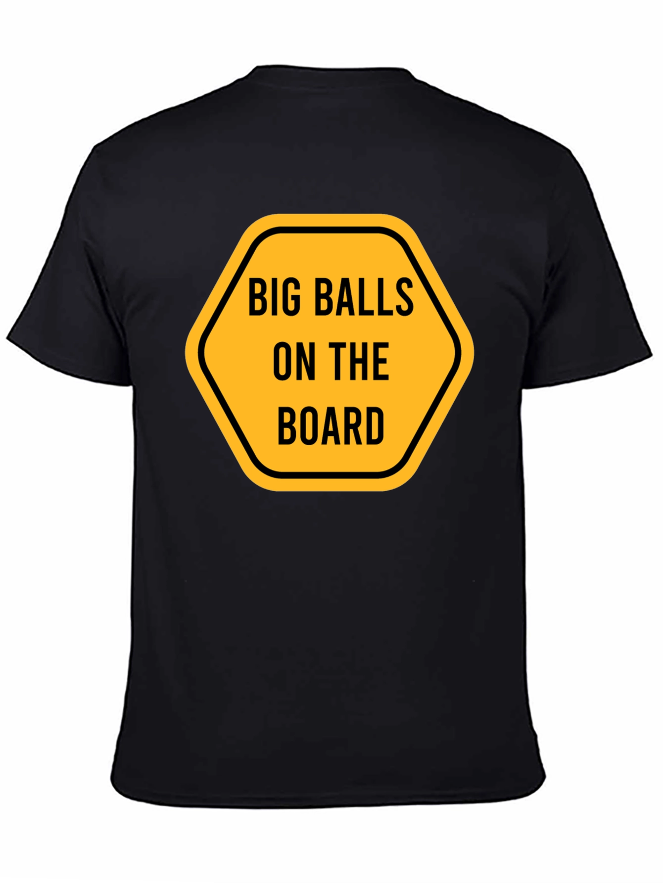 Black Big Balls on the Board Graphic Tee view 4