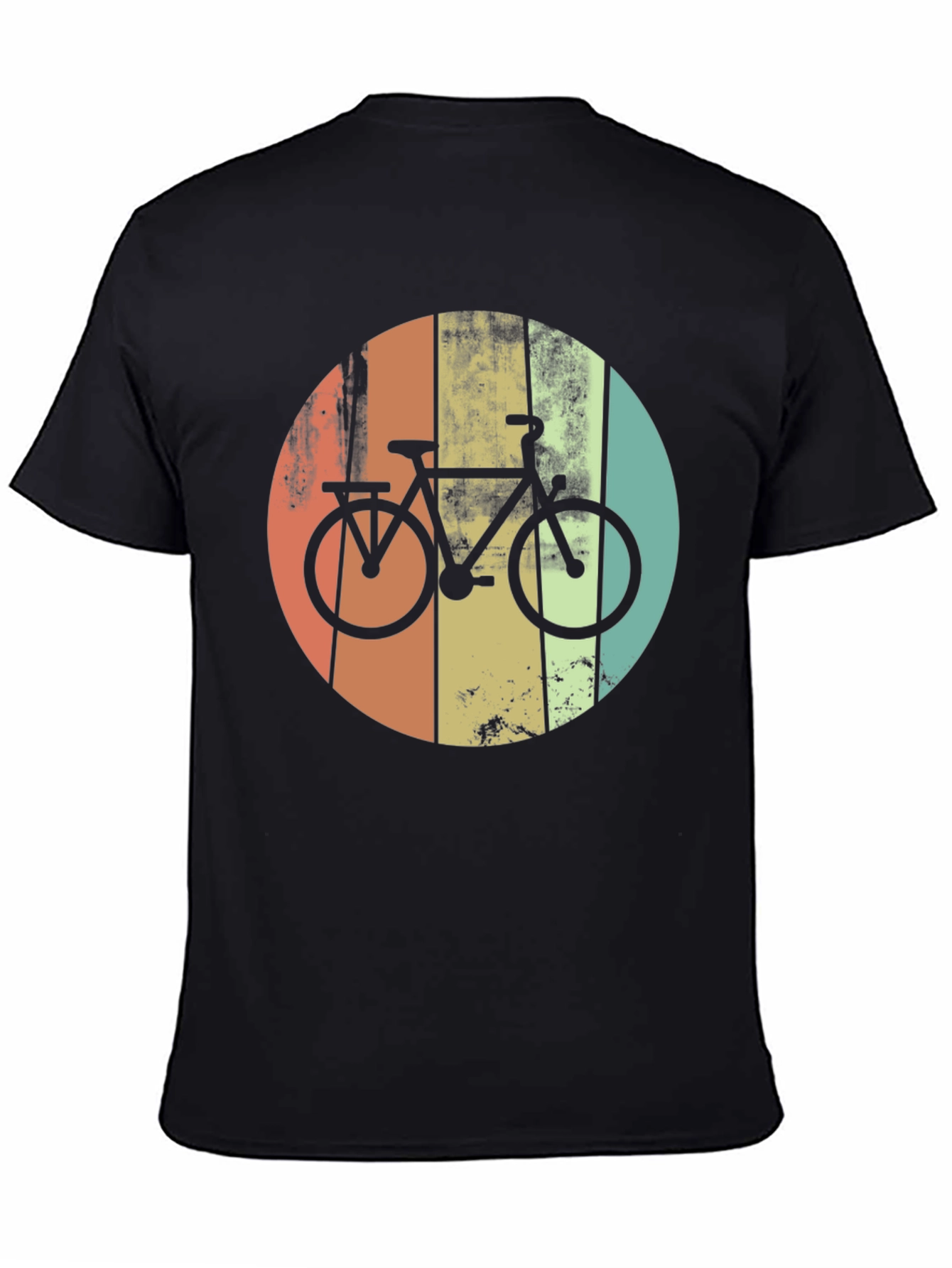 Black Retro Bike Graphic Tee view 4