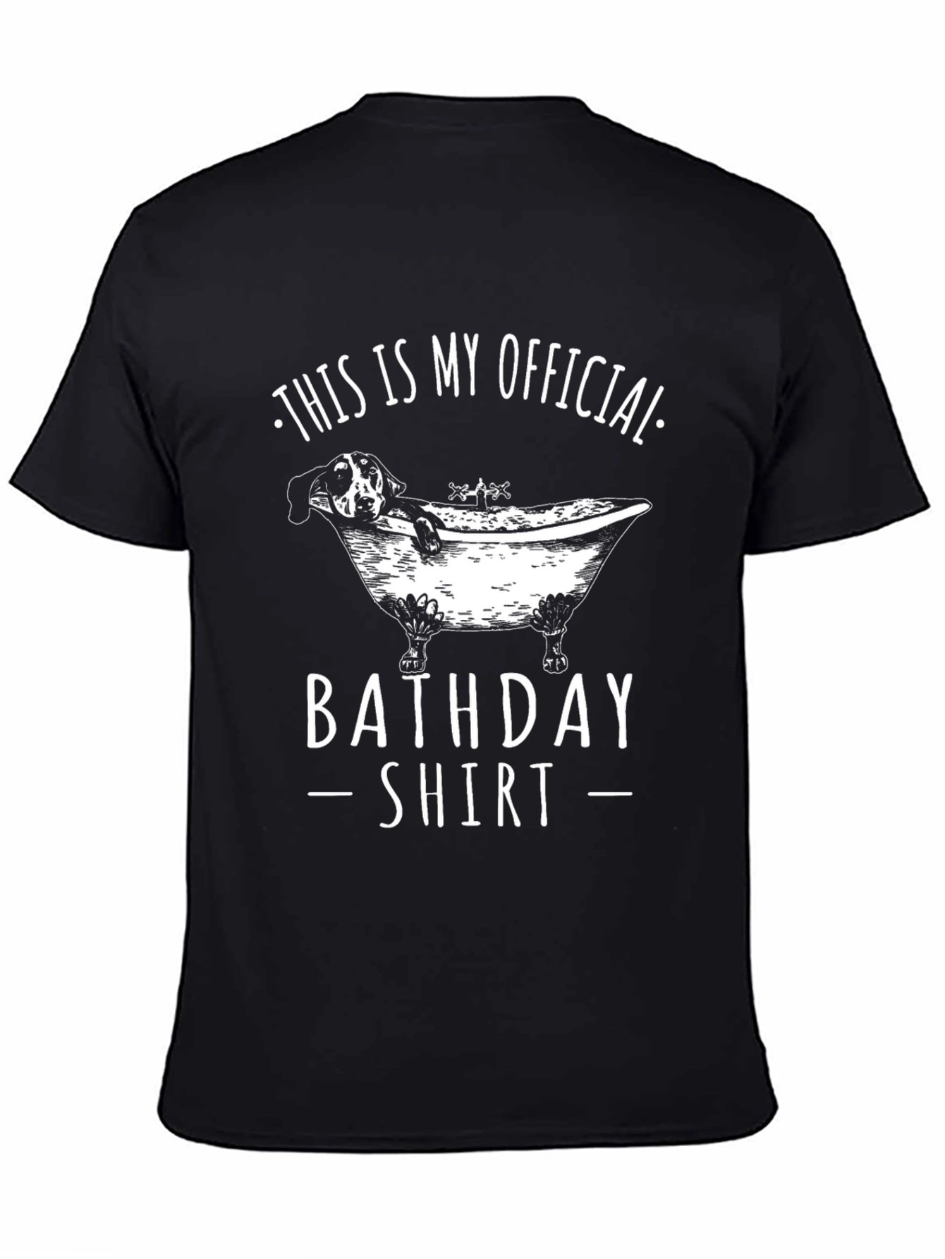 Black Official Bathday T-Shirt view 4