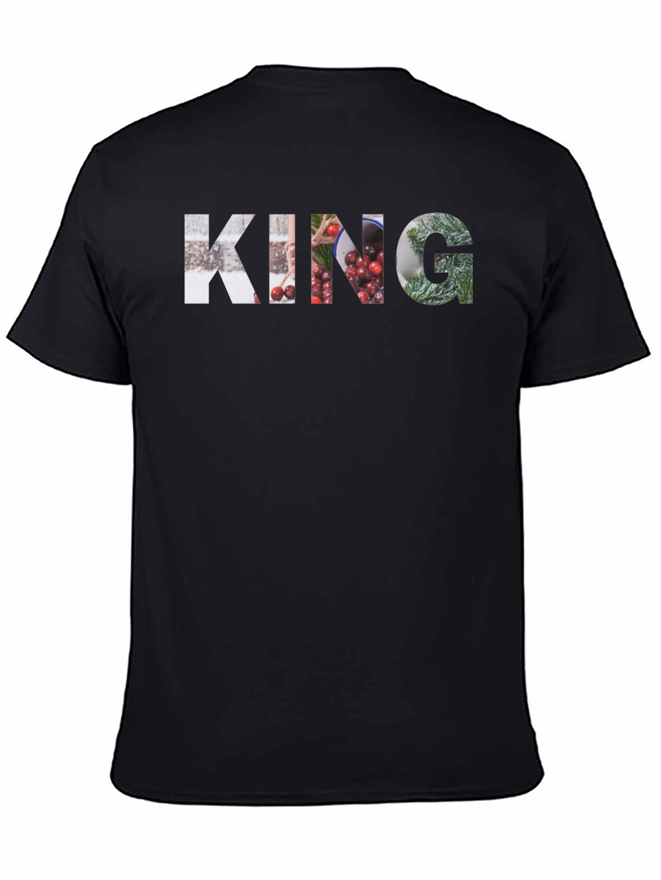 Black King Graphic Black T-Shirt view 4