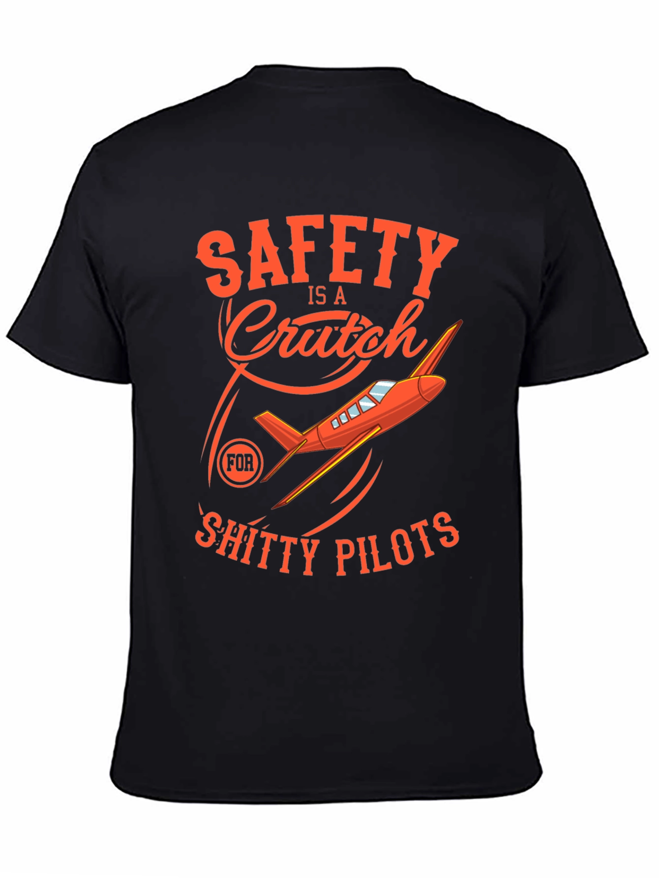 Black Safety is a Crutch T-Shirt view 4