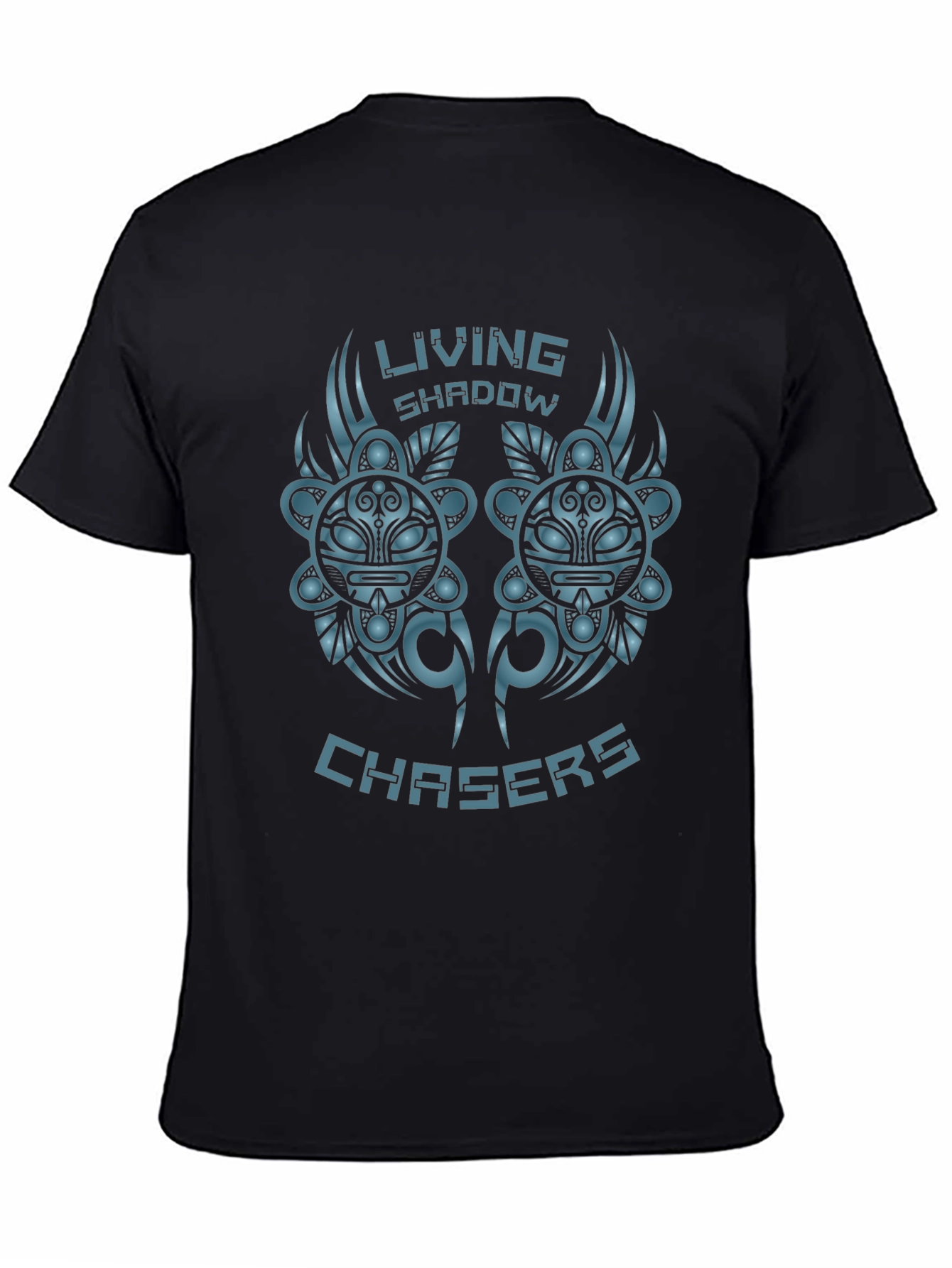 Black Living Shadow Chasers Graphic Tee view 4