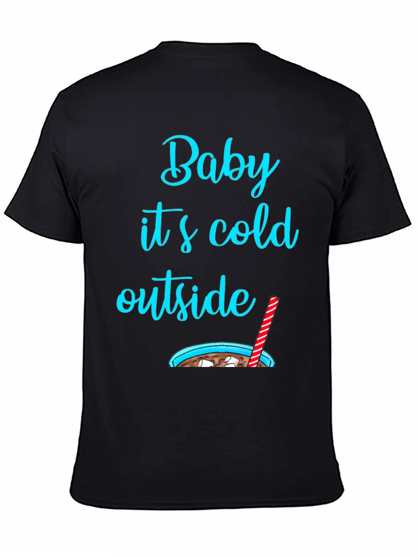 Black Baby It's Cold Outside Graphic Tee view 4