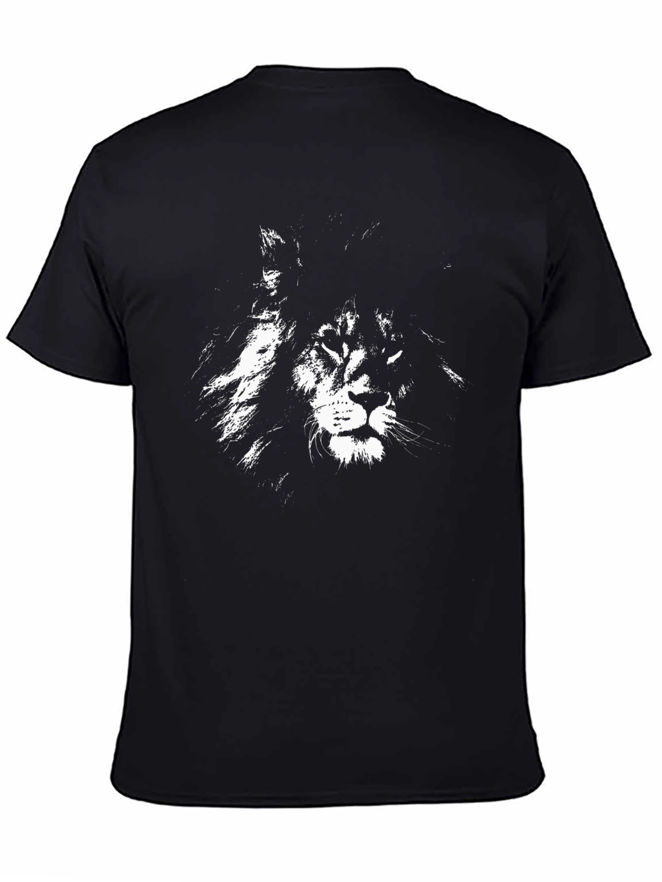 Black Lion Graphic Black Tee view 4