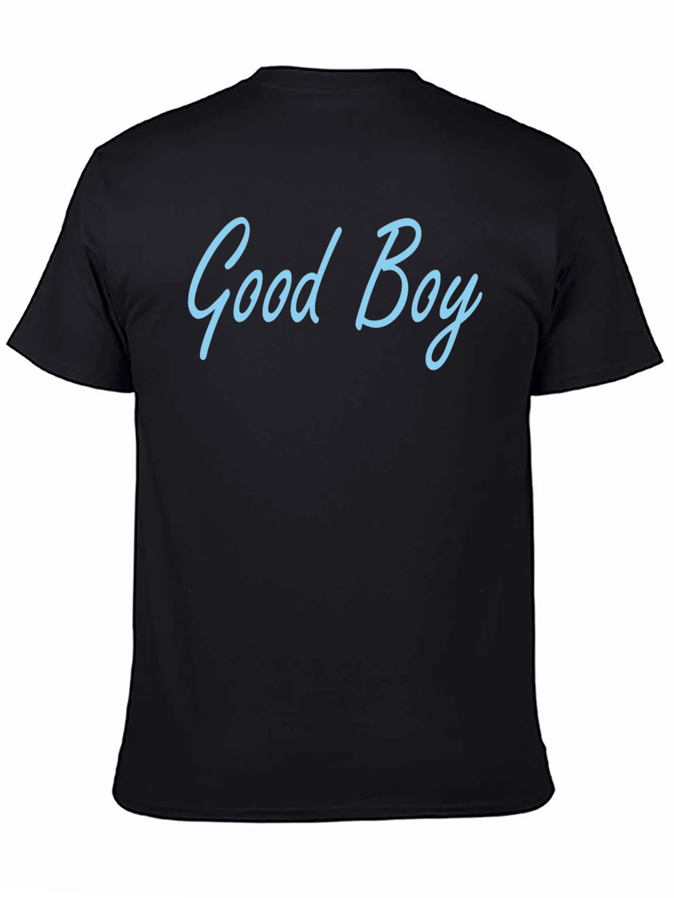 Black Good Boy Graphic Tee - Mens Black Cotton Blend T-Shirt view 4