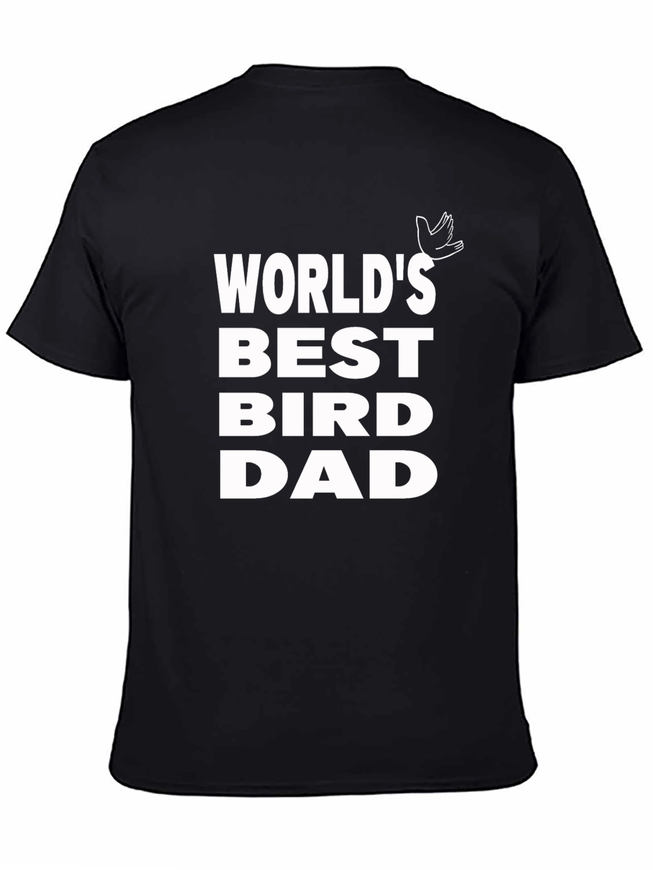Black World's Best Bird Dad T-Shirt view 4