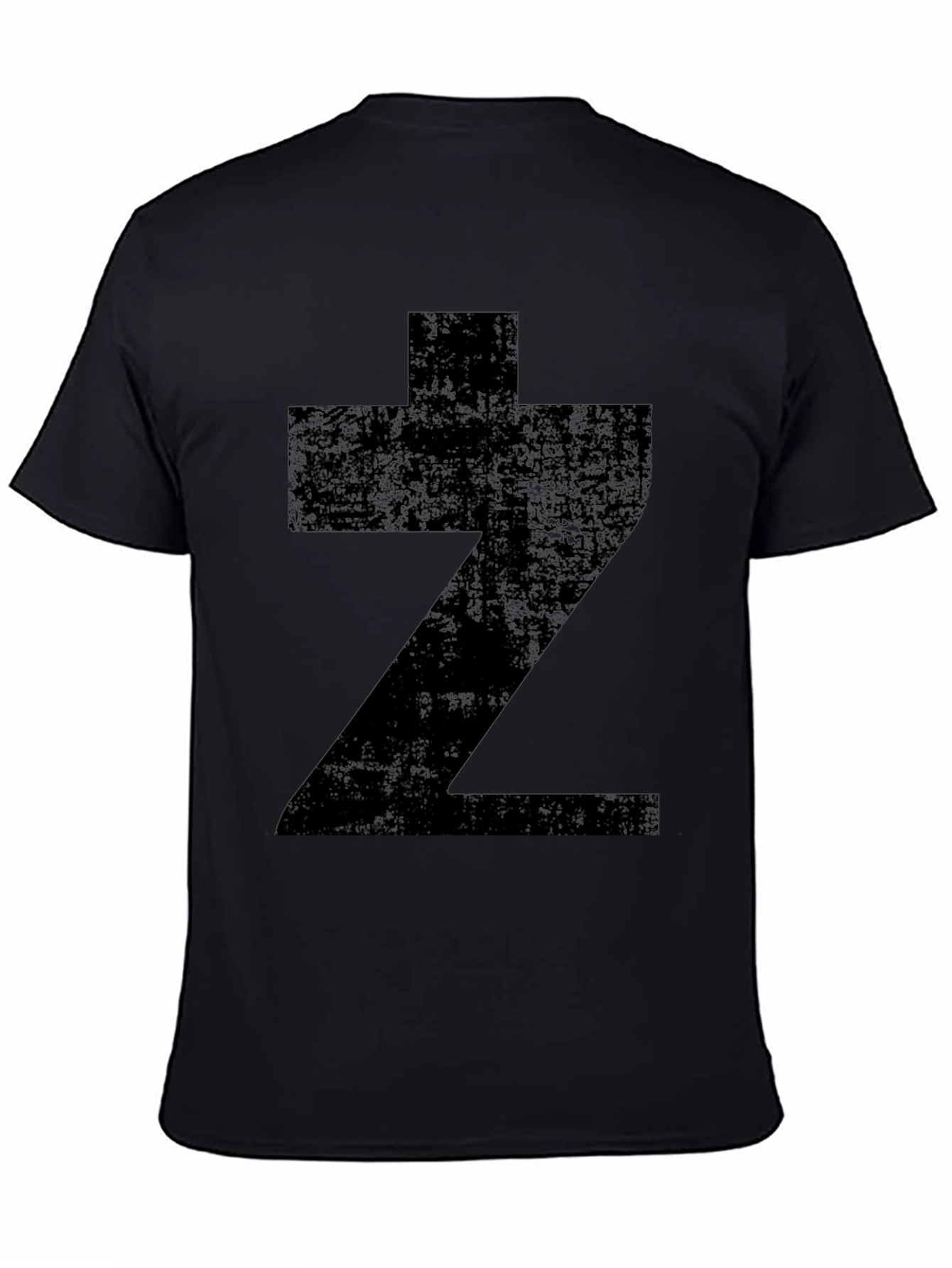 Black Bold Symbol Black T-Shirt view 4