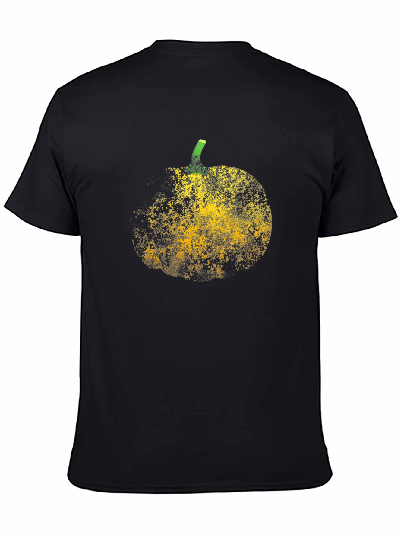 Black Abstract Pumpkin Graphic T-Shirt view 4