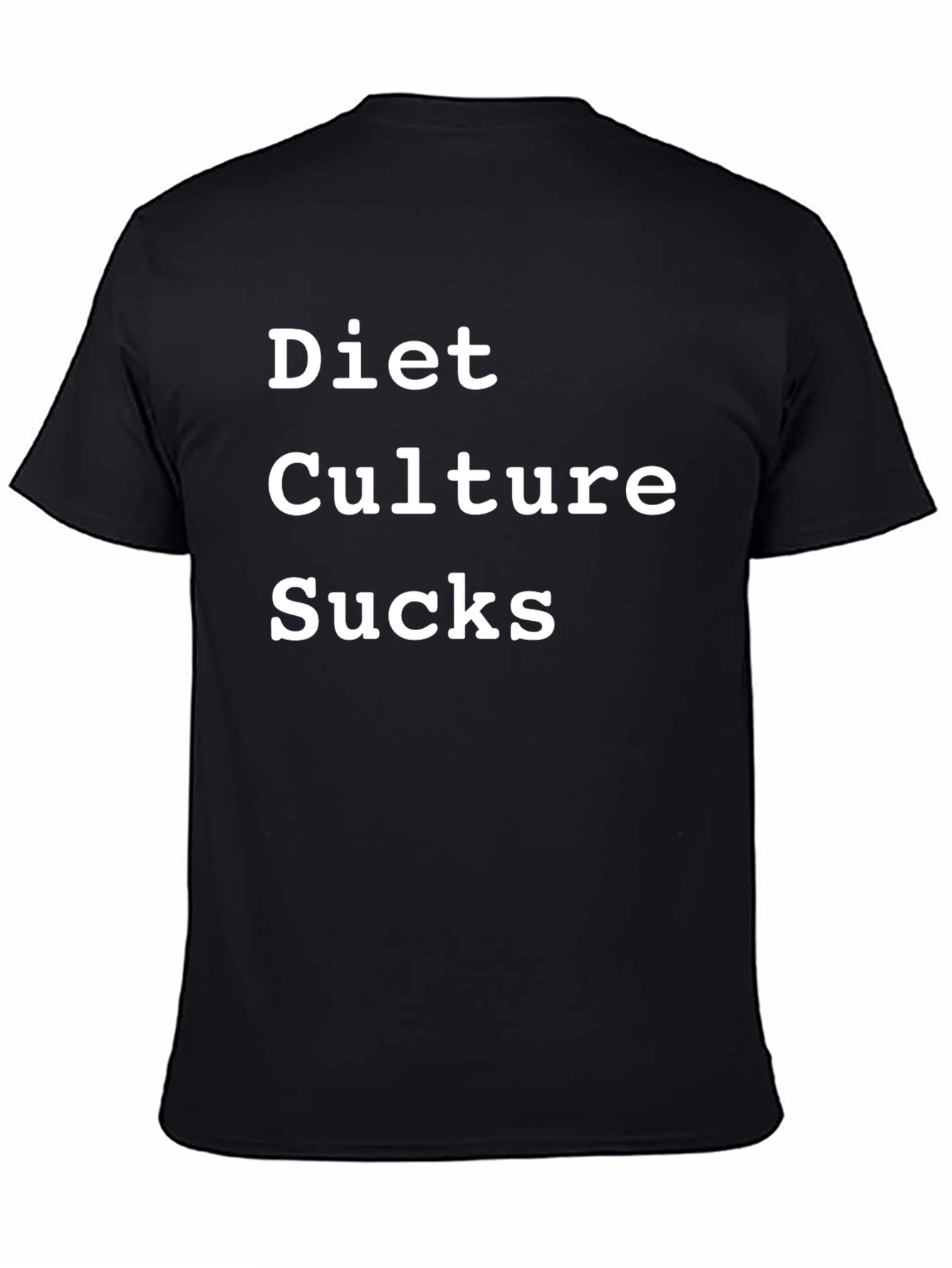 Black Diet Culture Sucks Graphic T-Shirt view 4