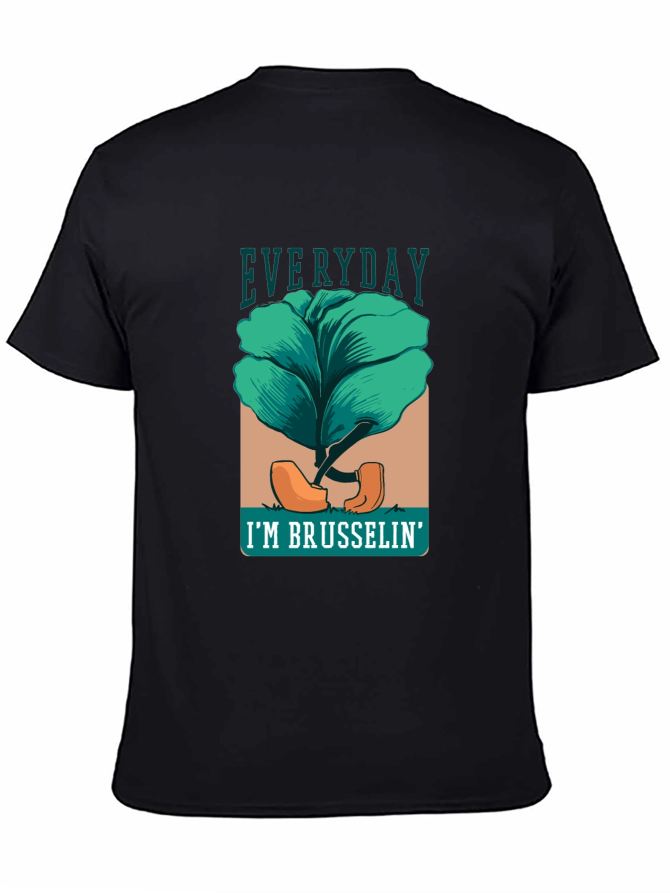 Black Everyday I'm Brusselsin' Graphic Tee view 4