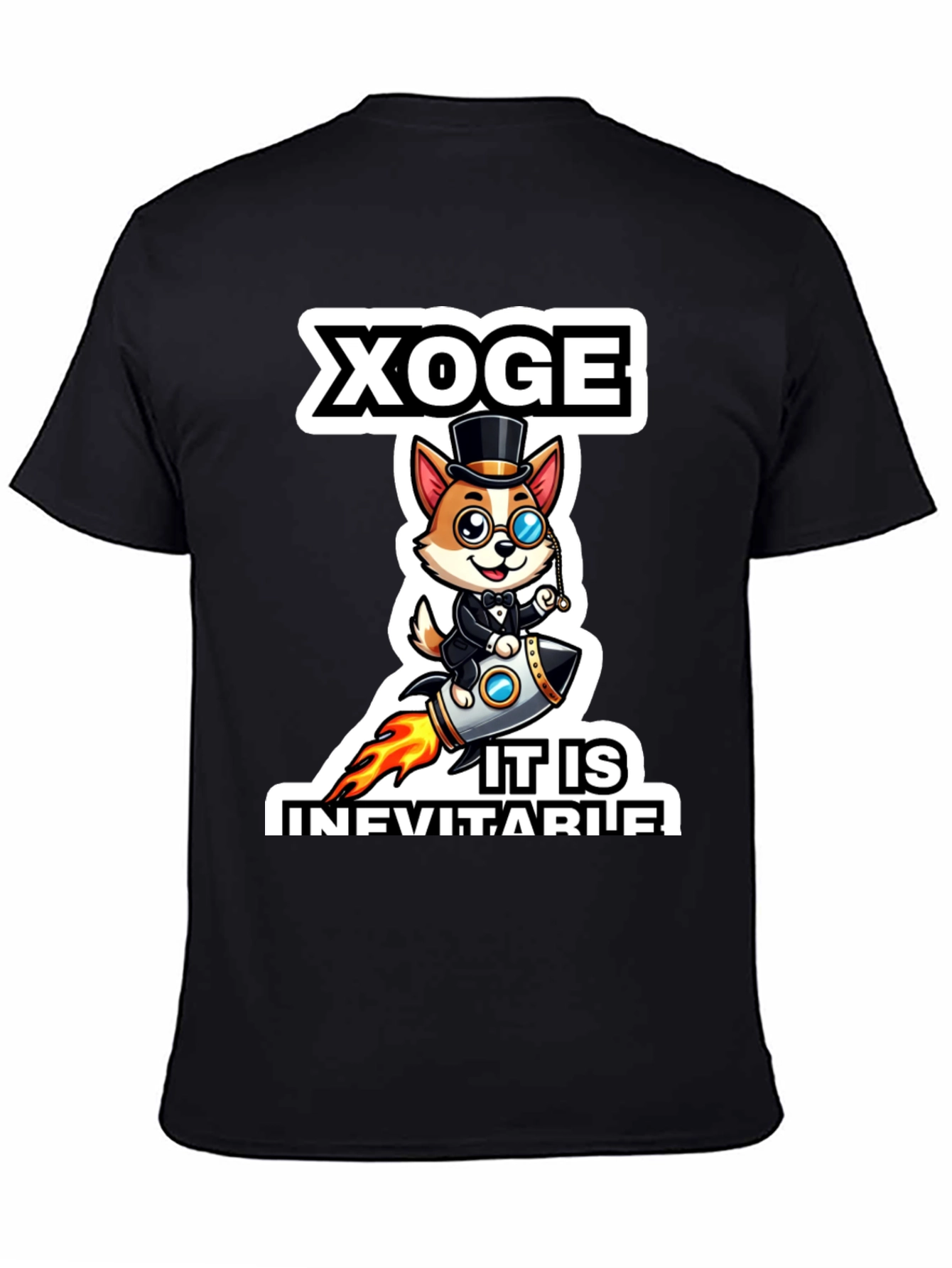 Black Xoge It Is Inevitable Black T-Shirt view 4