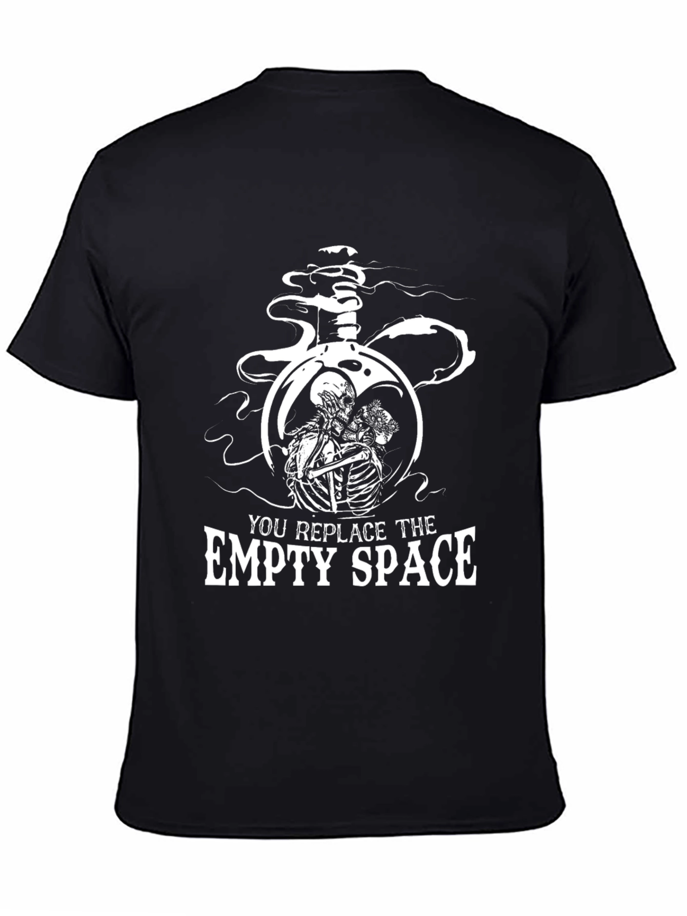 Black You Replace The Empty Space Graphic T-Shirt view 4