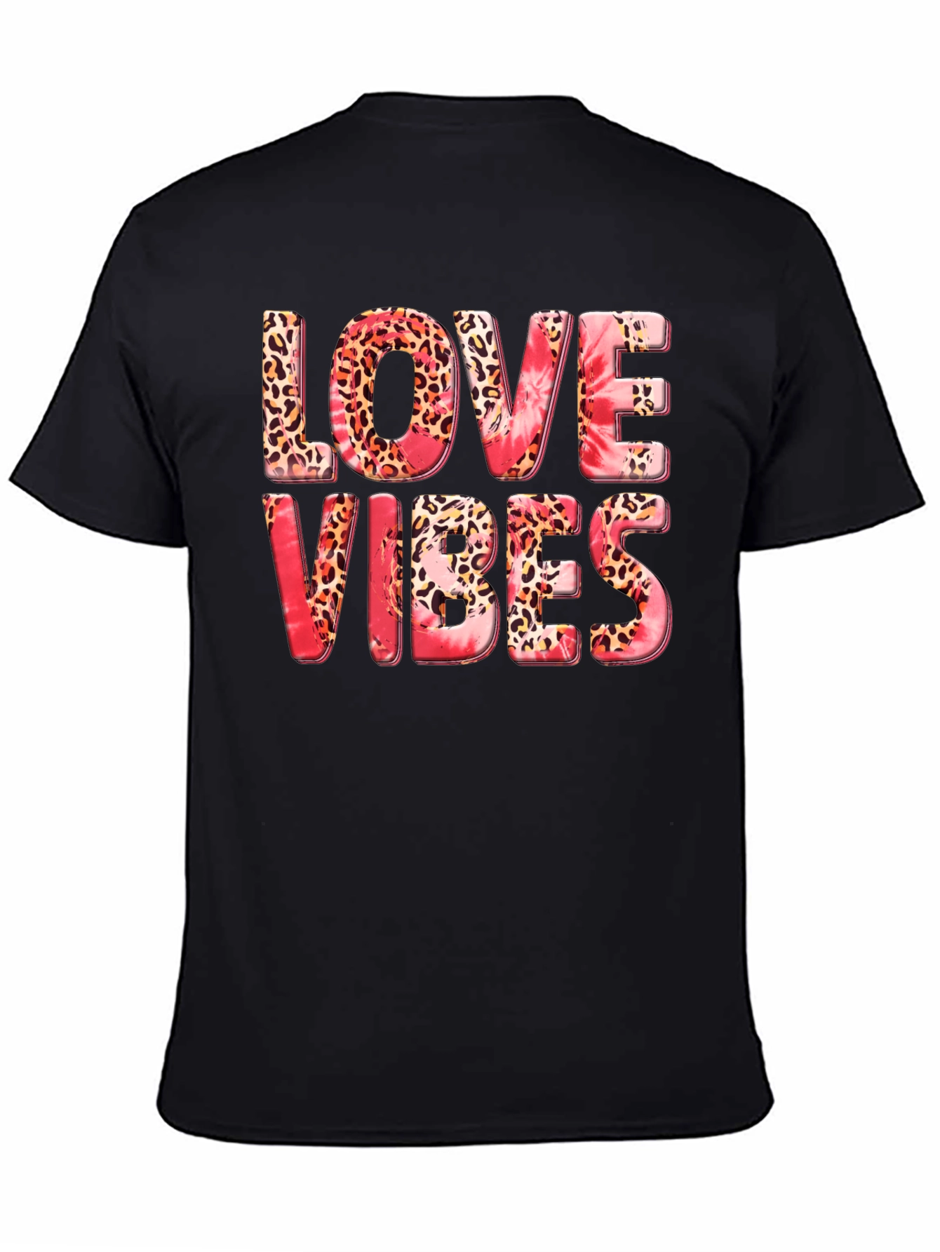 Black Love Vibes Graphic T-Shirt - Stylish Casual Tee view 4