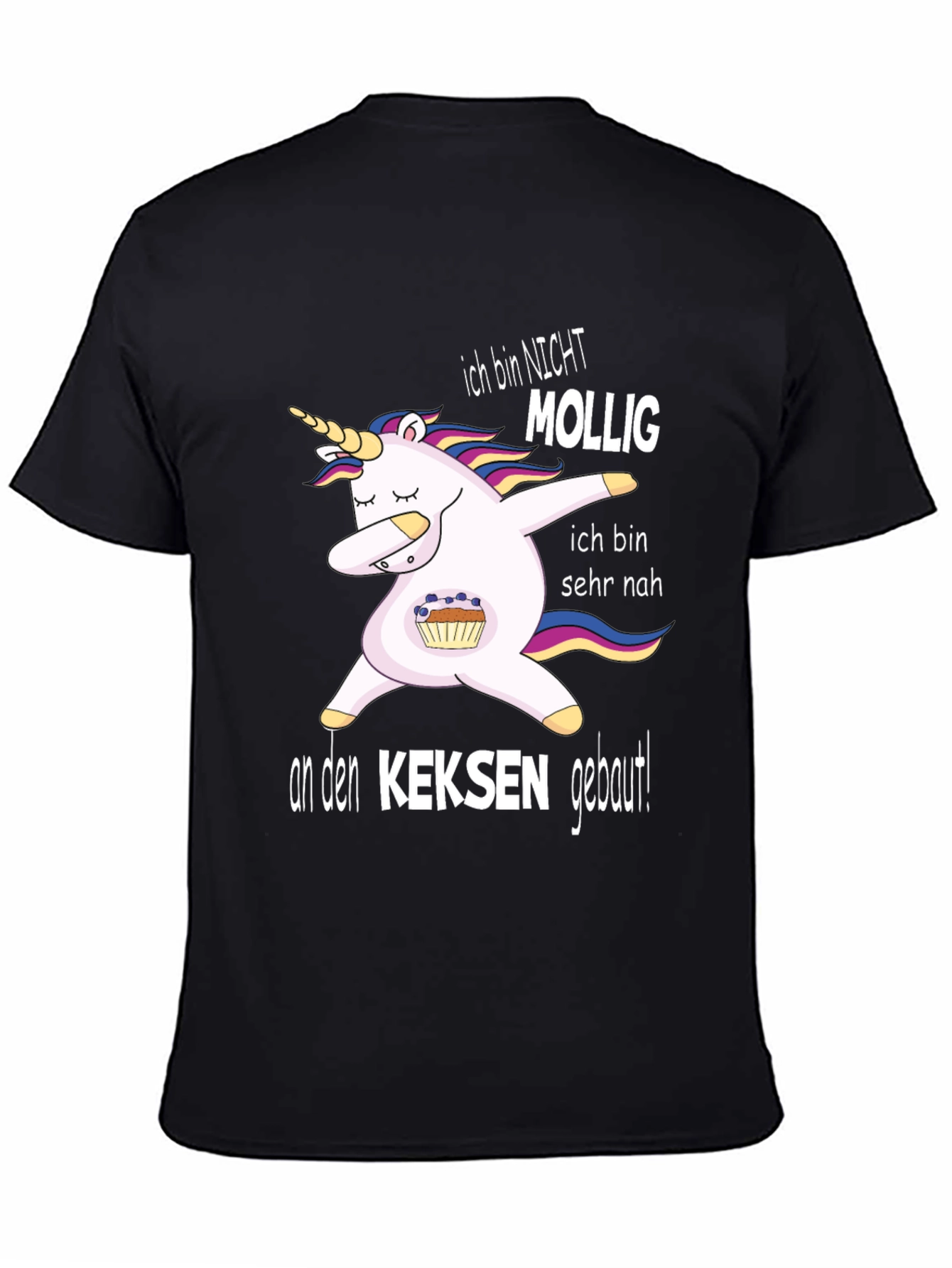 Black Unicorn Dab T-Shirt - Ich Bin Nicht Mollig view 4
