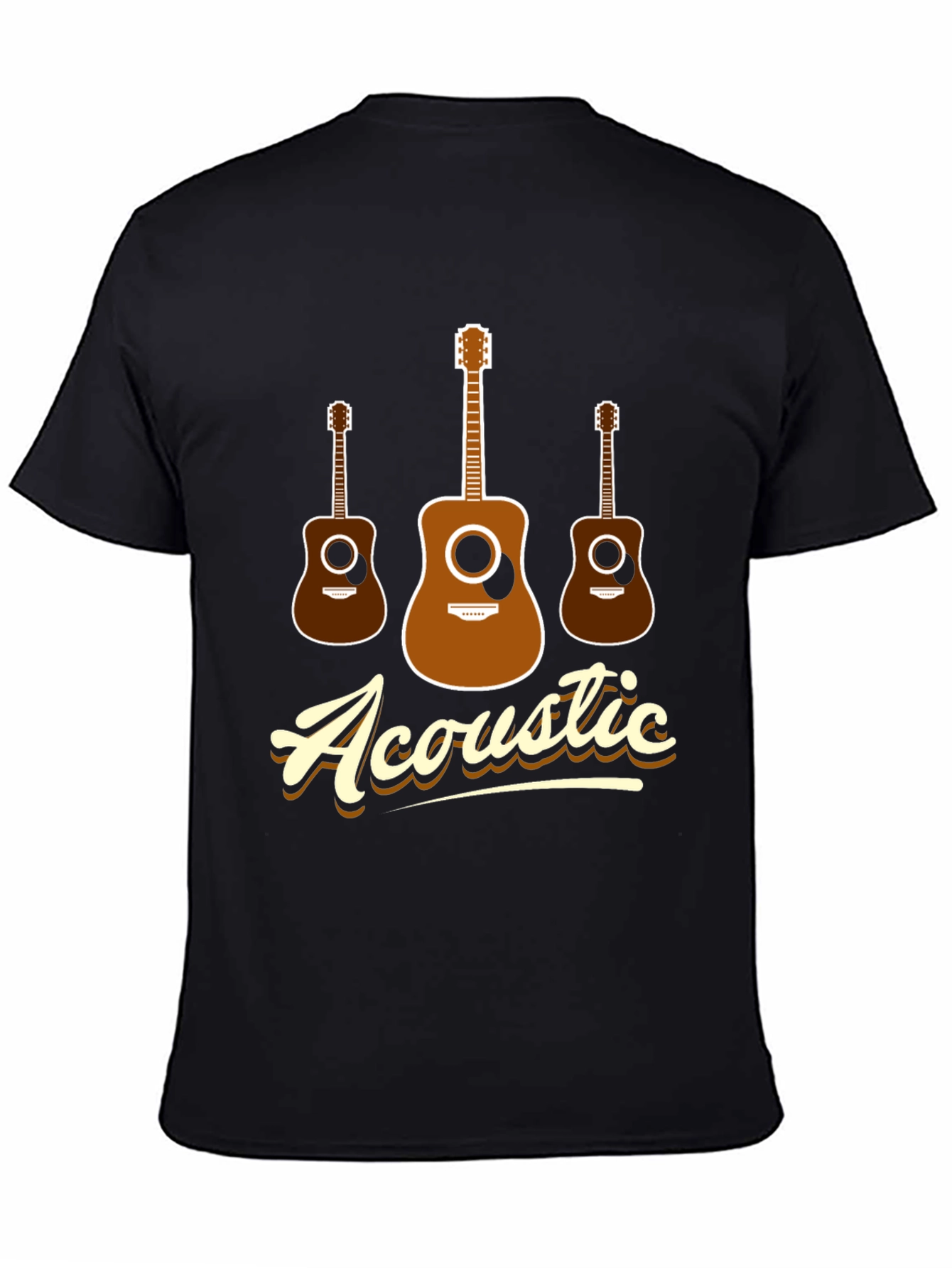 Acoustic Guitar T-Shirt - Music Lover Tee - 4