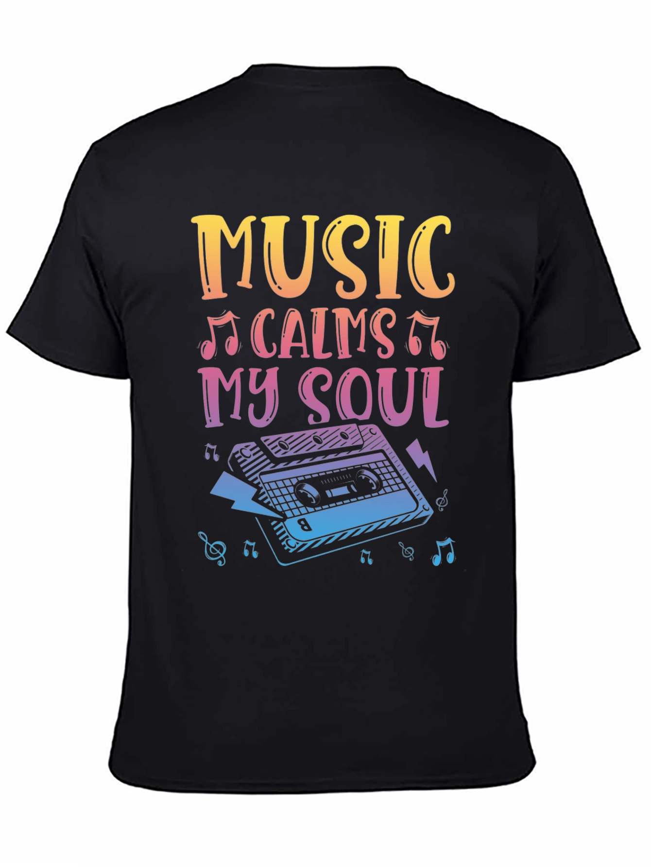 Black Music Calms My Soul T-Shirt view 4