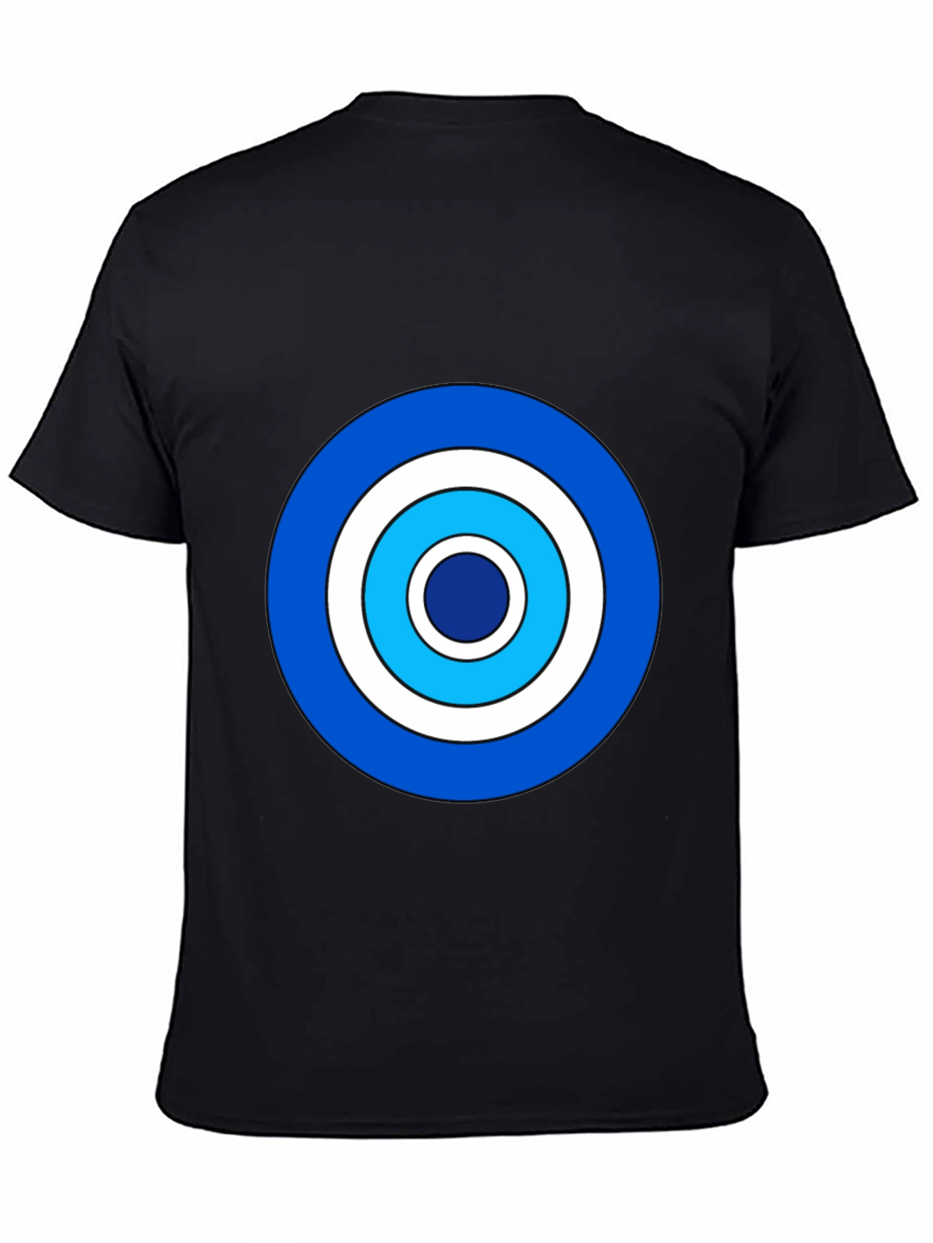 Black Bullseye Graphic Tee - Bold Target Design view 4