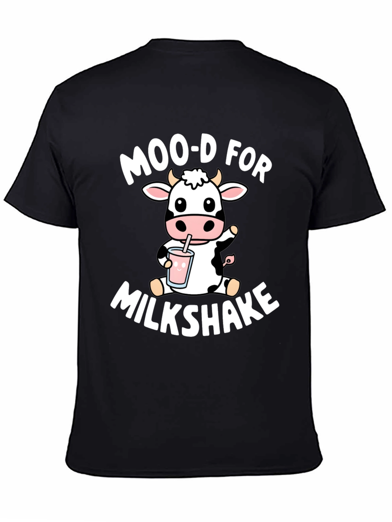 Black Moo-d for Milkshake Graphic Tee view 4
