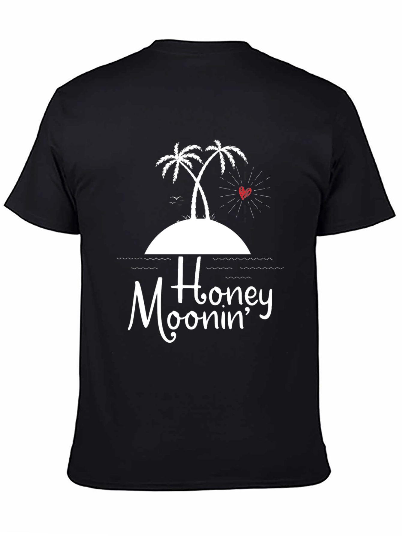 Black Honeymoon Island Graphic Tee view 4