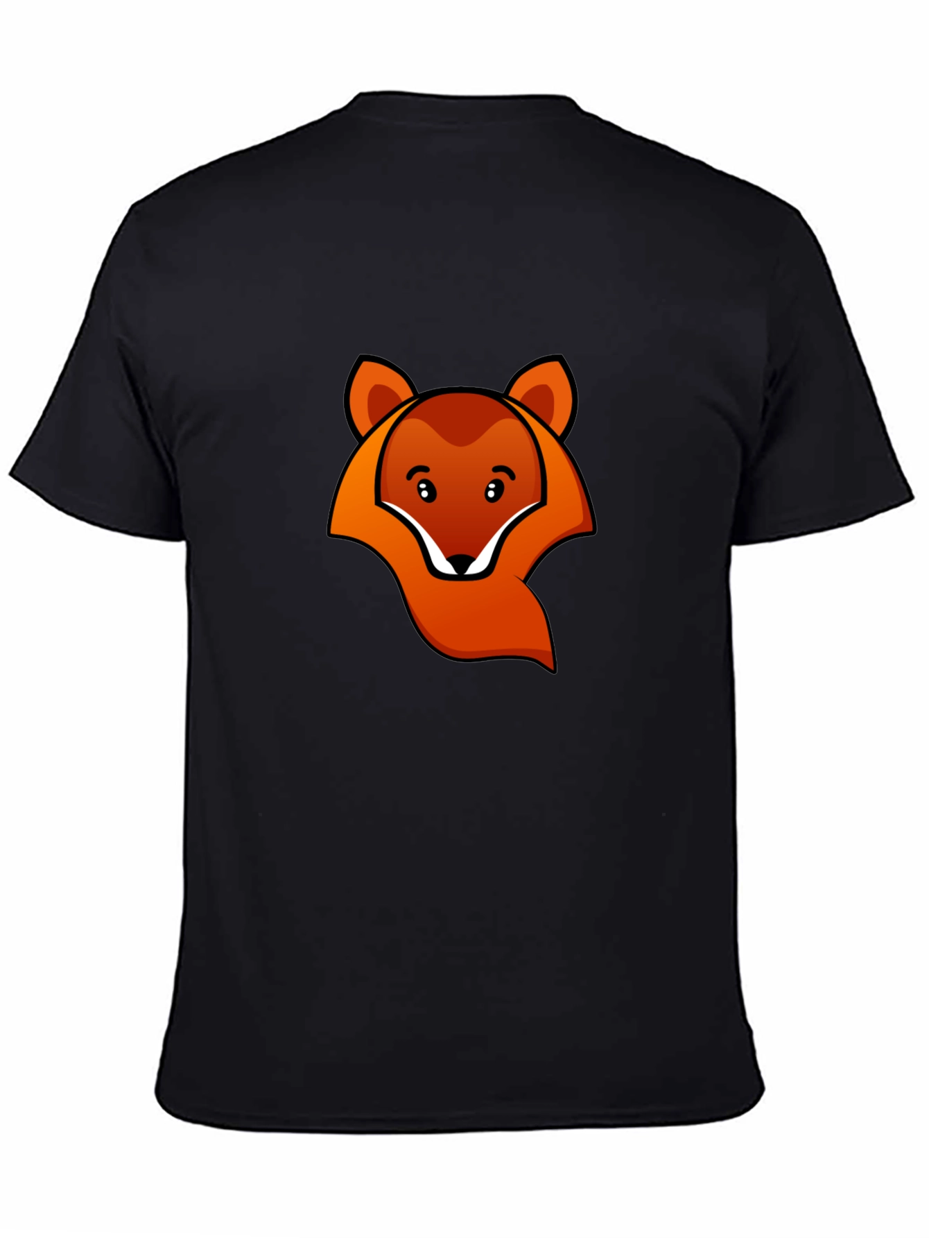 Black Fox Graphic Black T-Shirt view 4