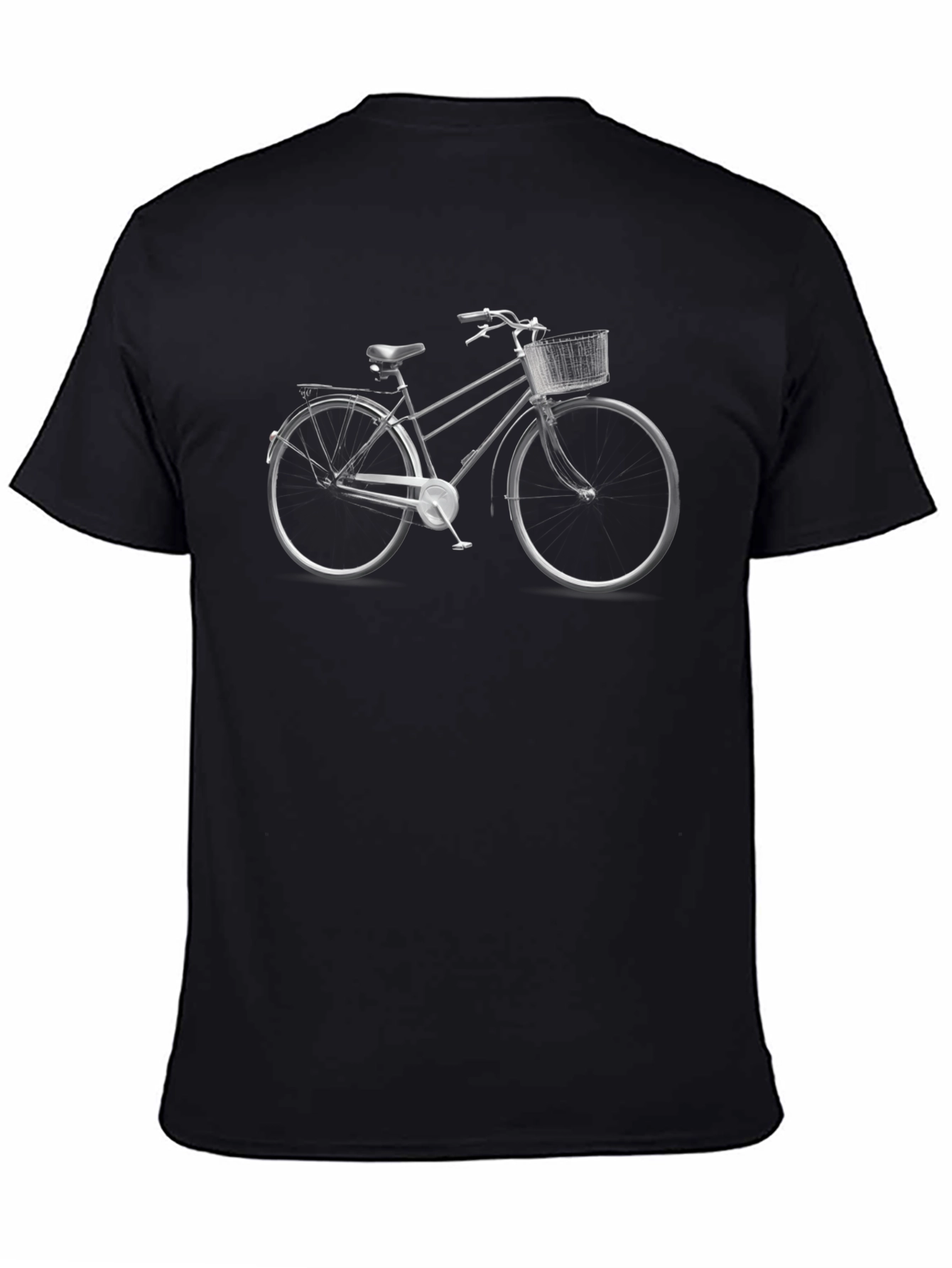 Black Vintage Bicycle Graphic T-Shirt - Classic Style view 4