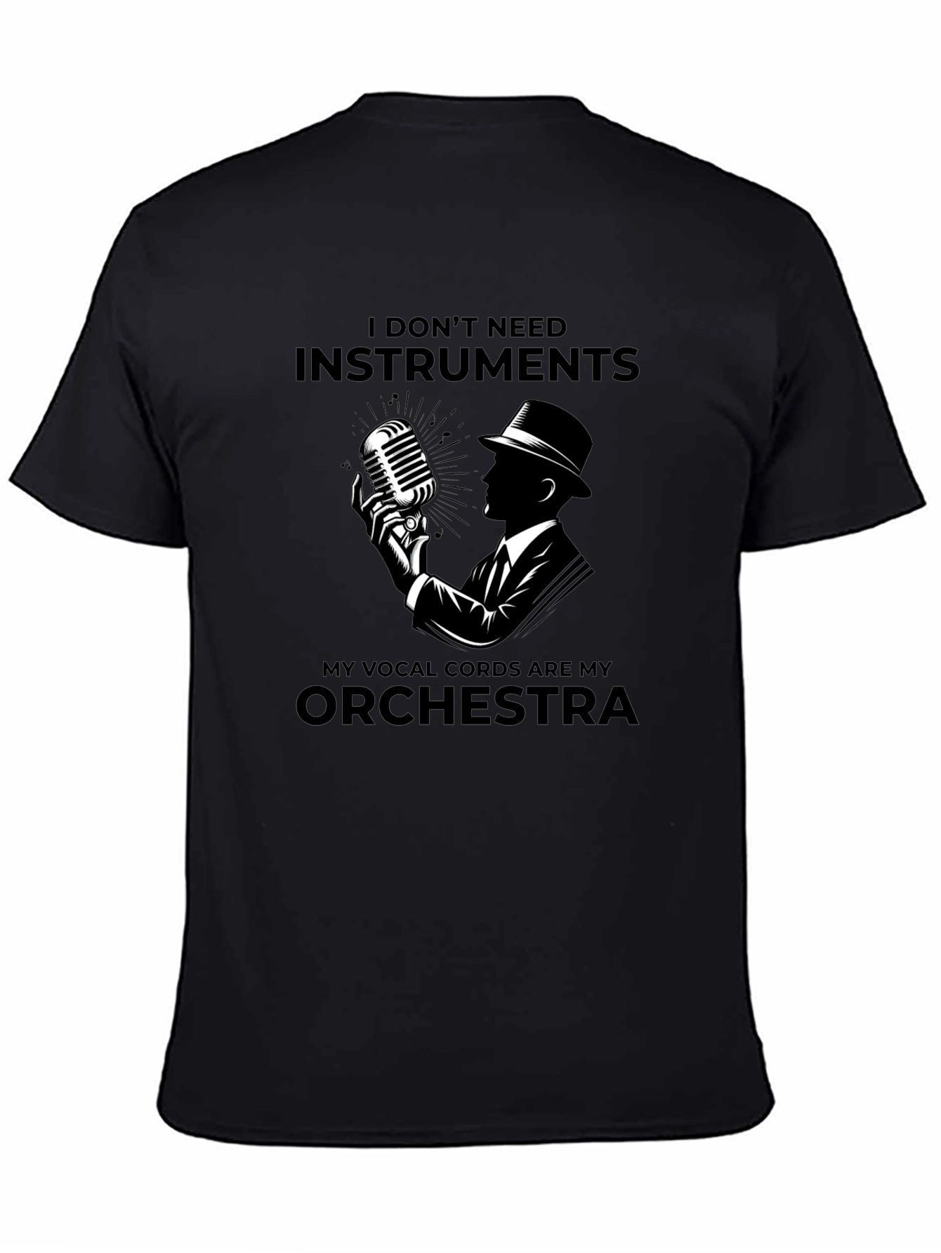Black Vocal Artist Tee: My Vocal Cords Are My Orchestra view 4