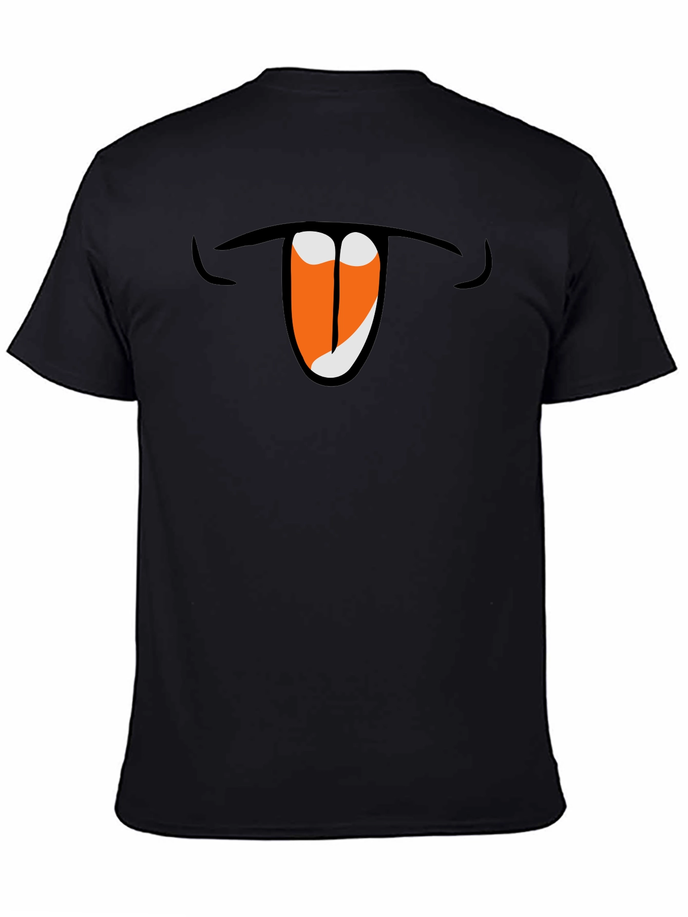 Black Funny Mouth T-Shirt - Show Your Silly Side! view 4