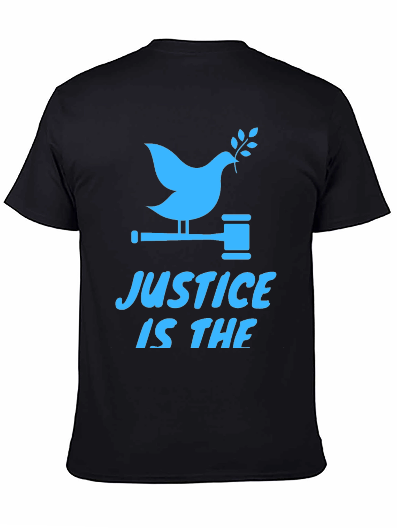 Black Justice Dove Graphic Tee - Black view 4