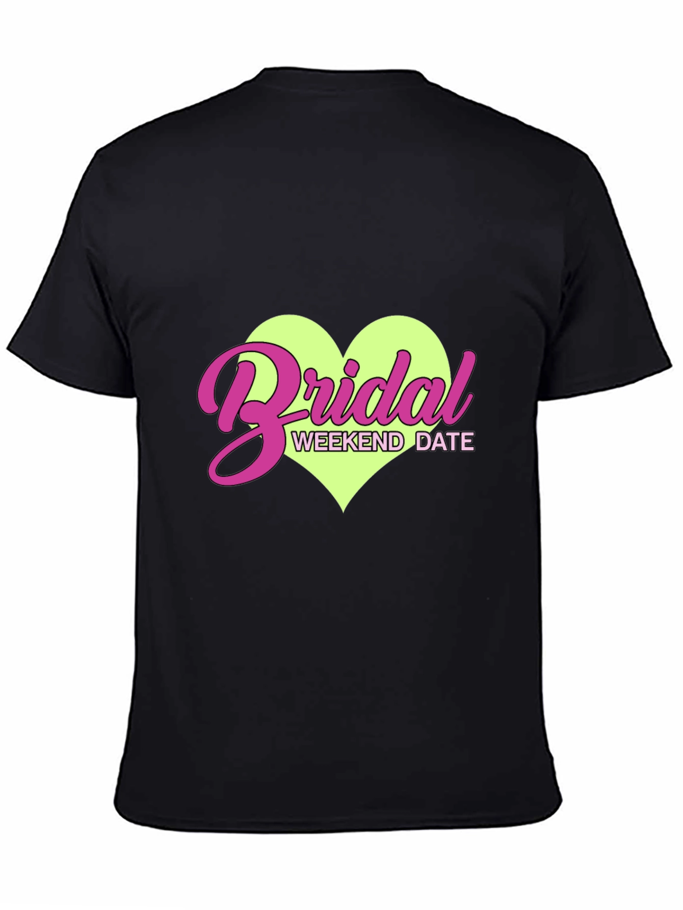 Black Bridal Weekend Date T-Shirt - Bachelorette Party Tee view 4